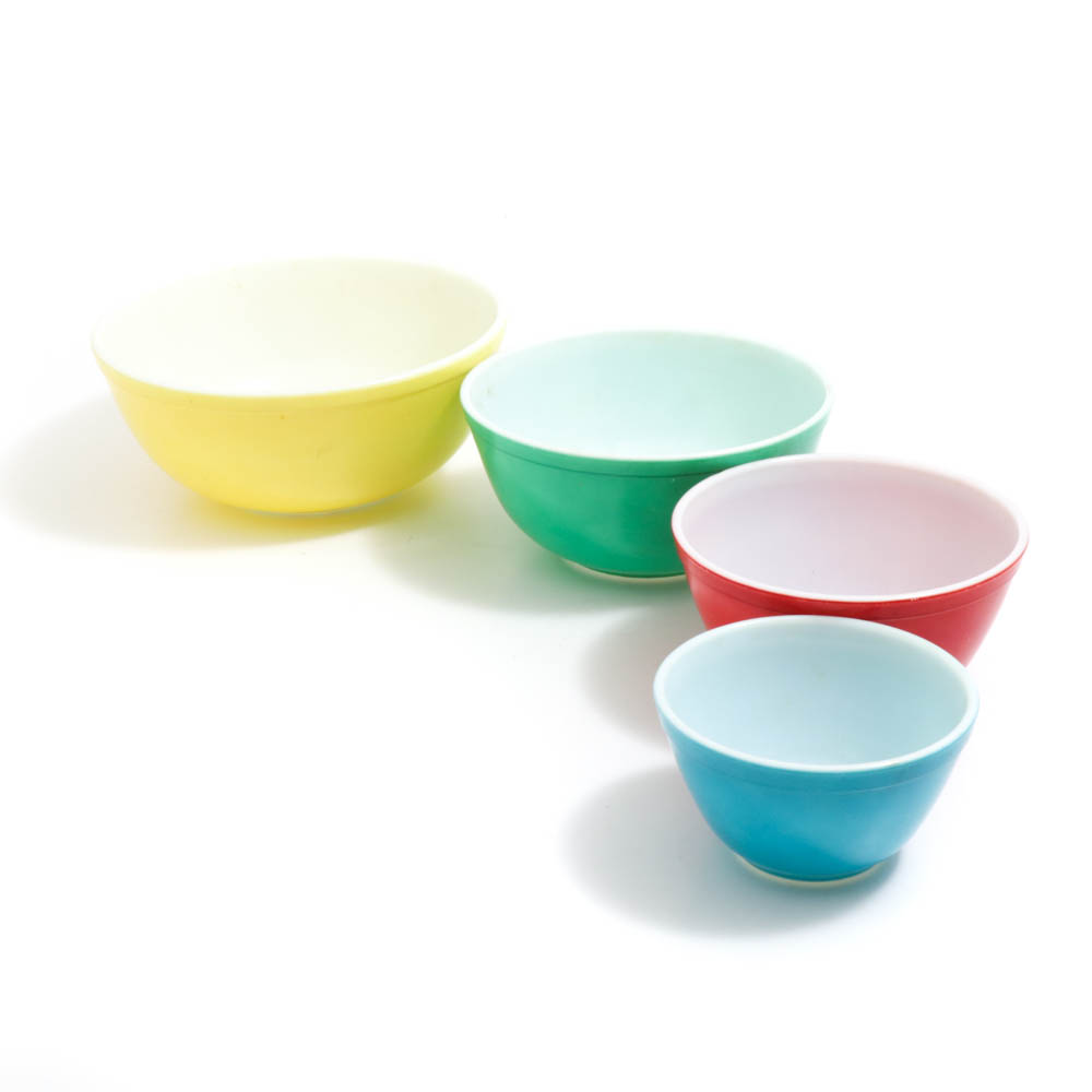 Pyrex "Primary Colors" Nested Mixing Bowls