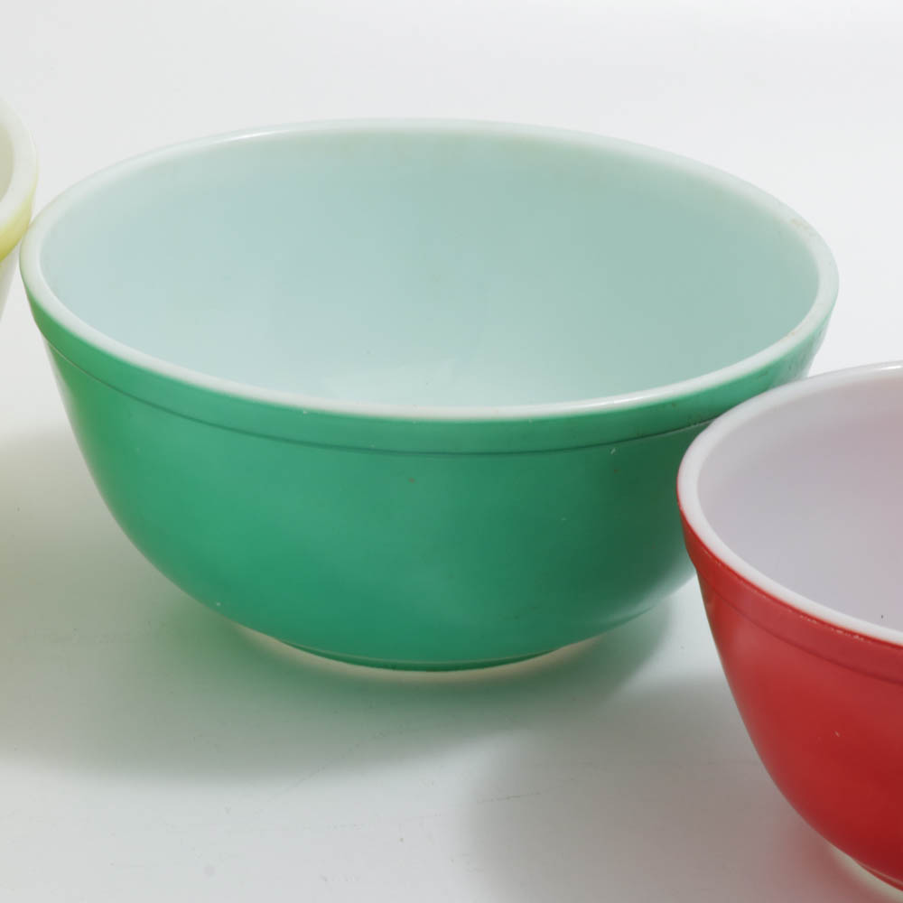 Pyrex "Primary Colors" Nested Mixing Bowls