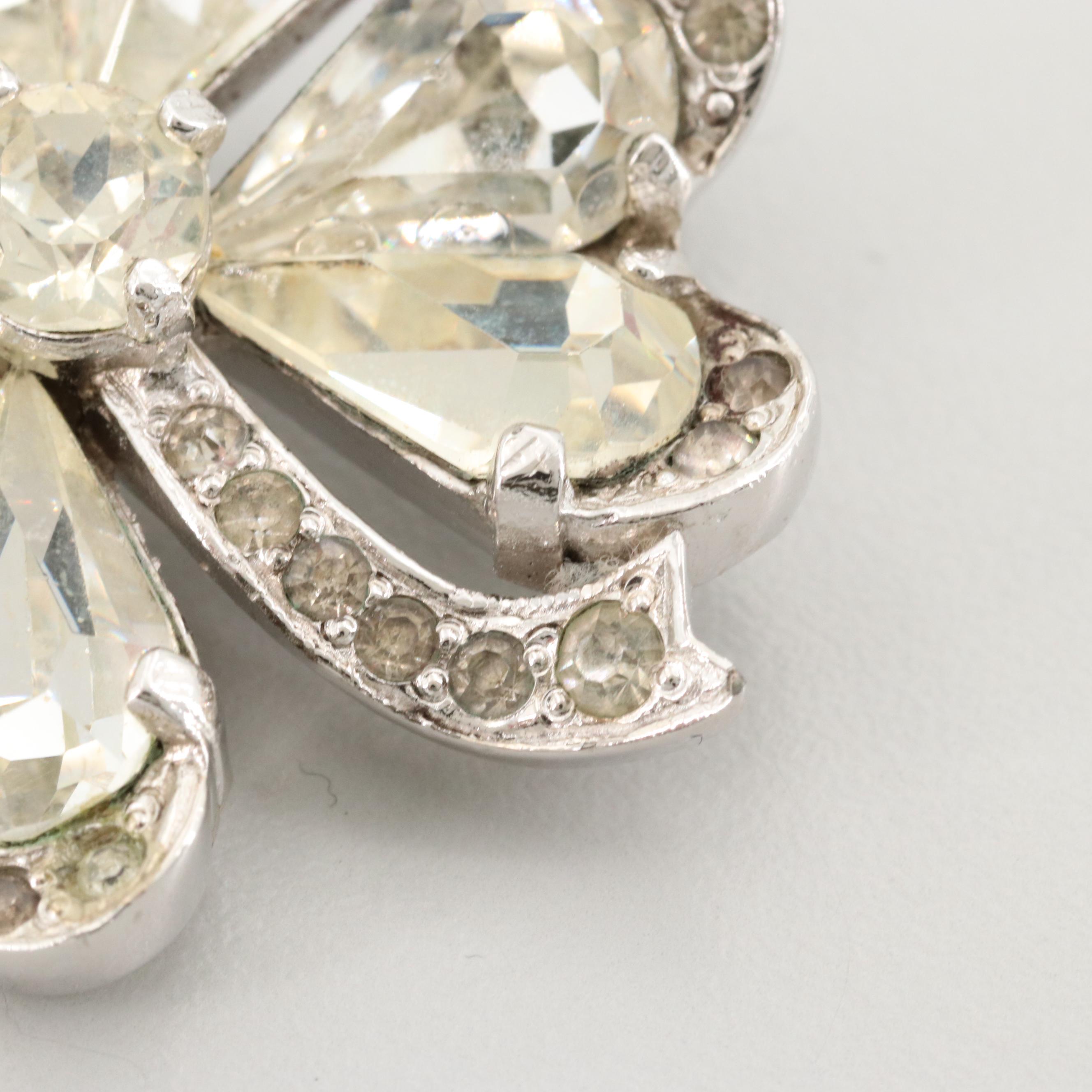 Circa 1950s Eisenberg Four Leaf Clover Brooches