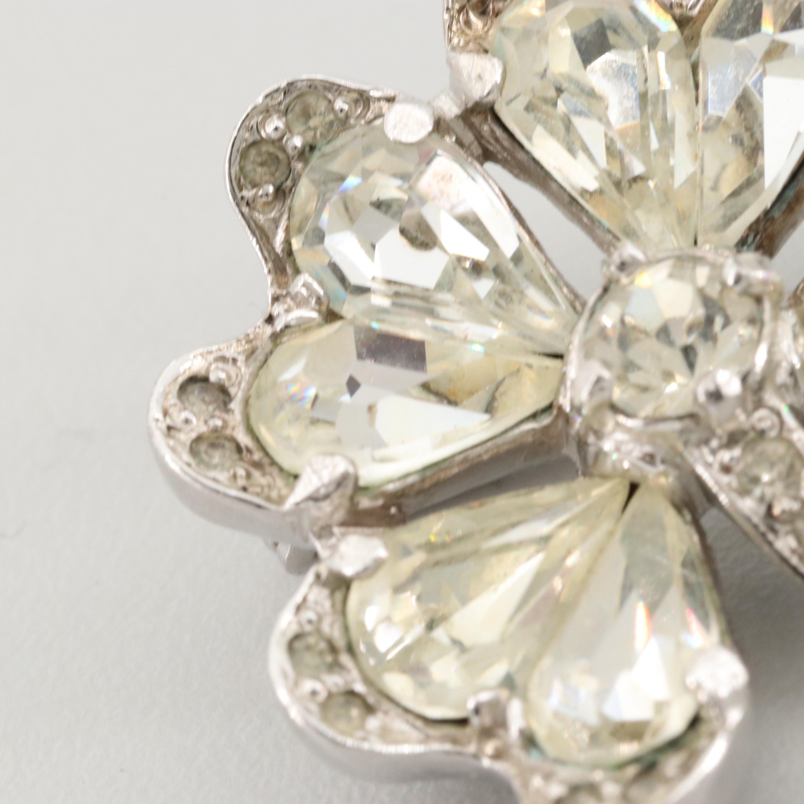 Circa 1950s Eisenberg Four Leaf Clover Brooches