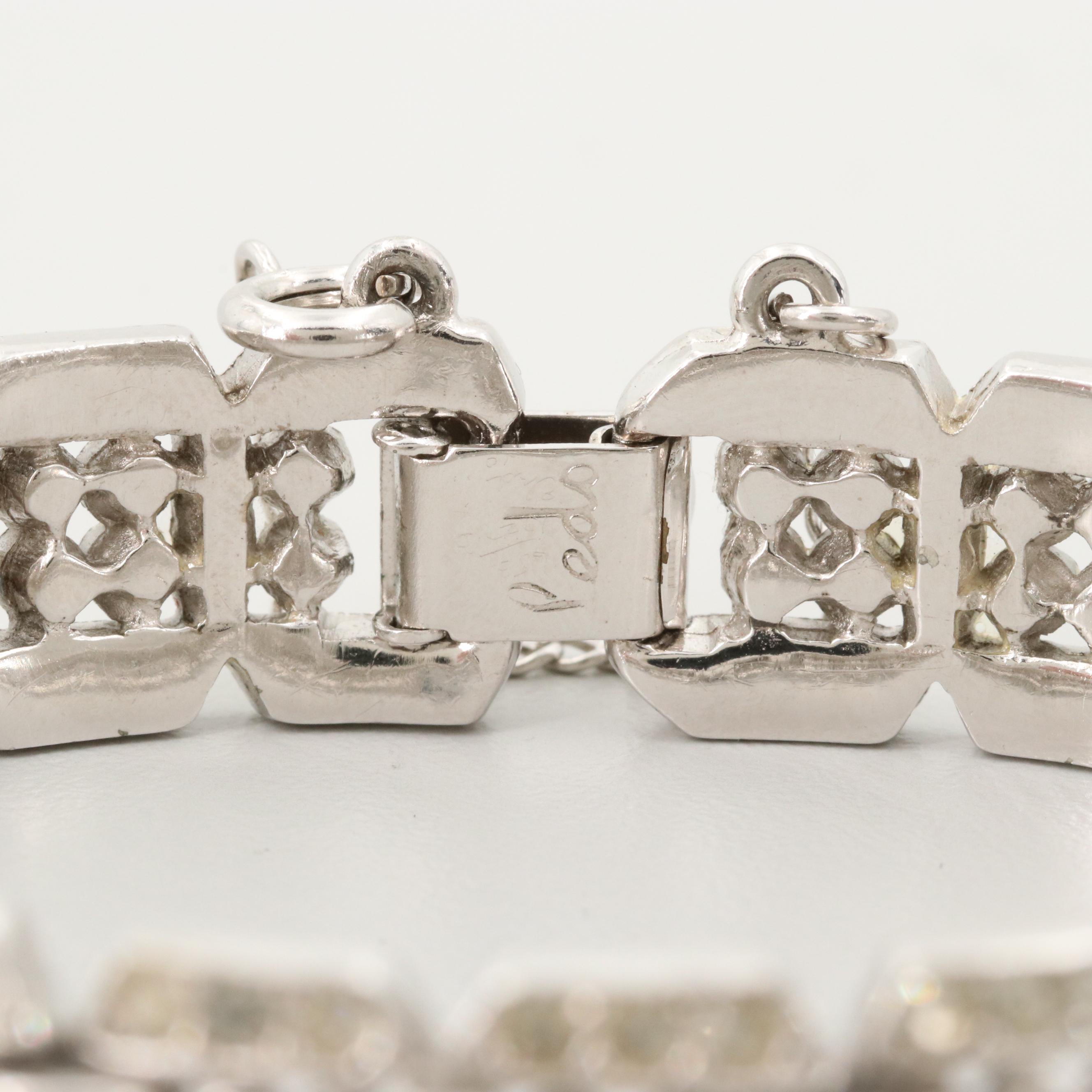 Circa 1950s Rhinestone Bracelets Featuring Ledo