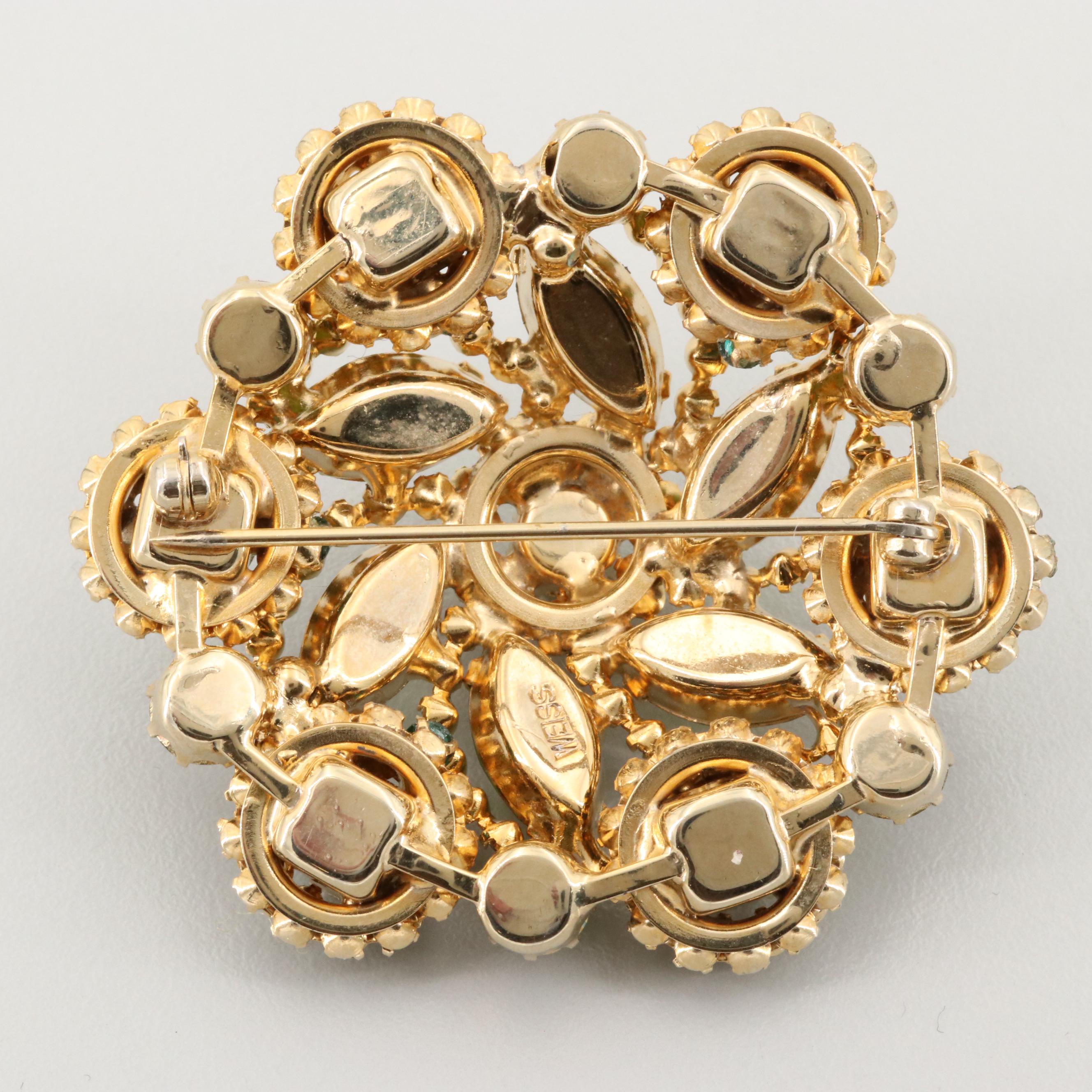 Vintage Weiss Rhinestone Jewelry Suite