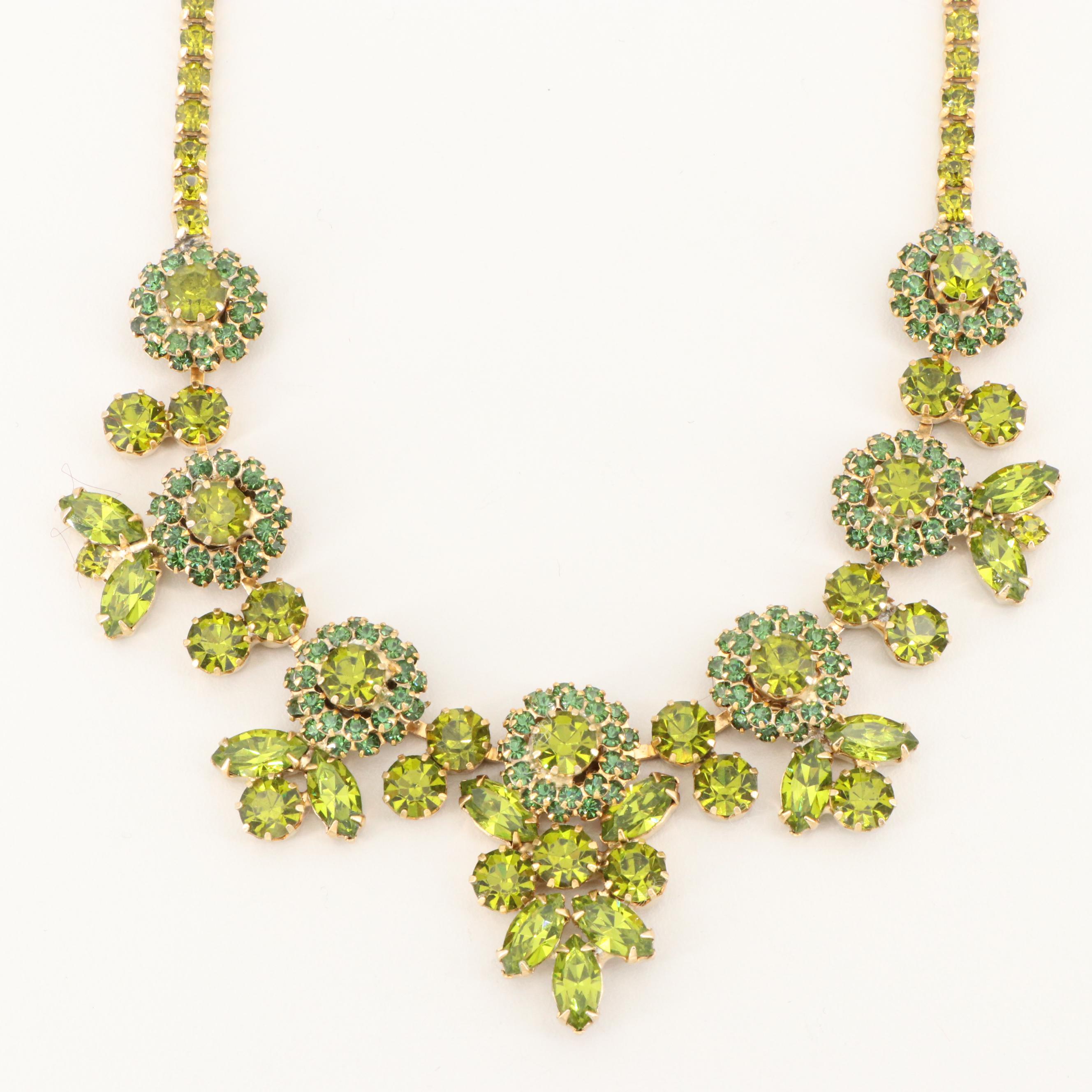 Vintage Weiss Rhinestone Jewelry Suite