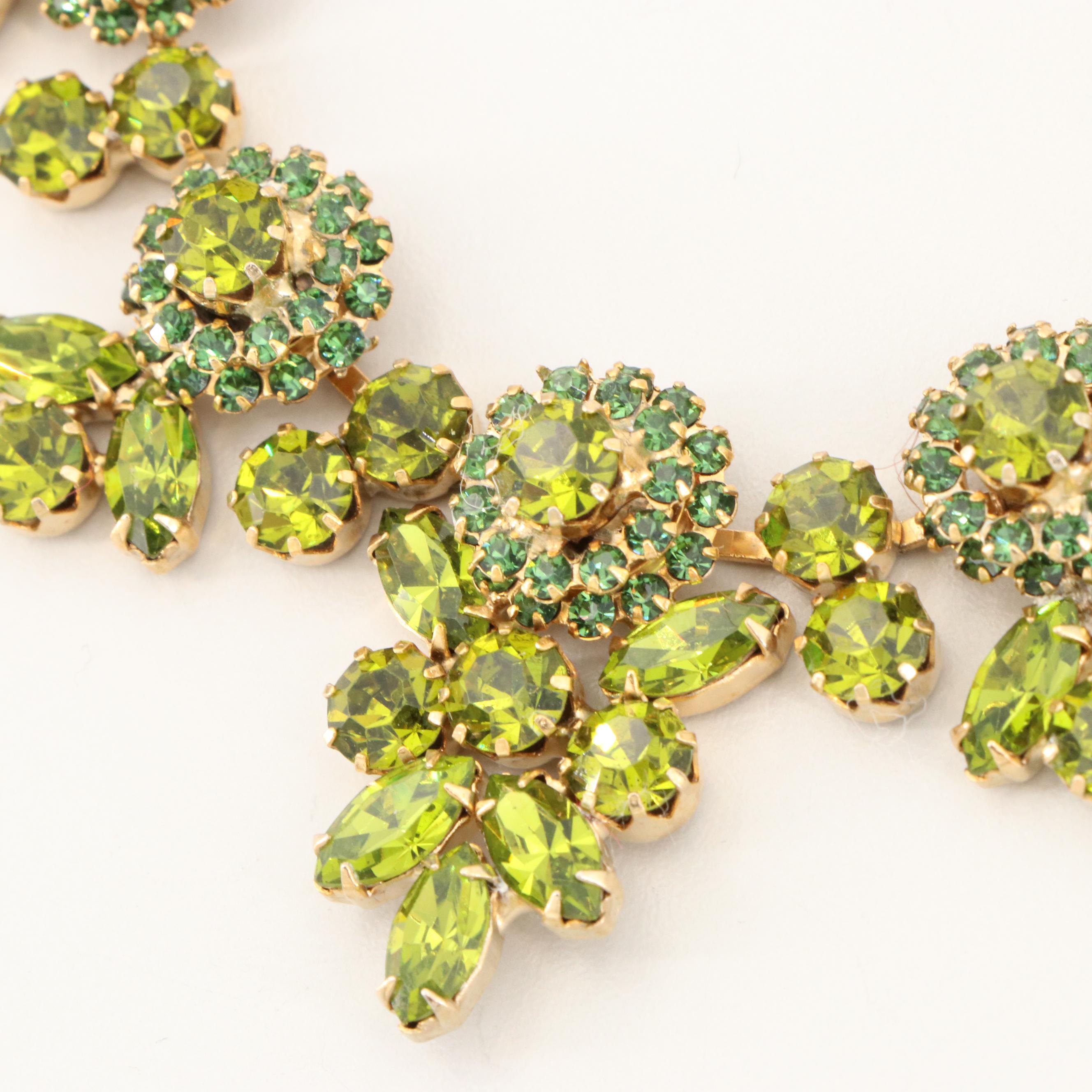 Vintage Weiss Rhinestone Jewelry Suite