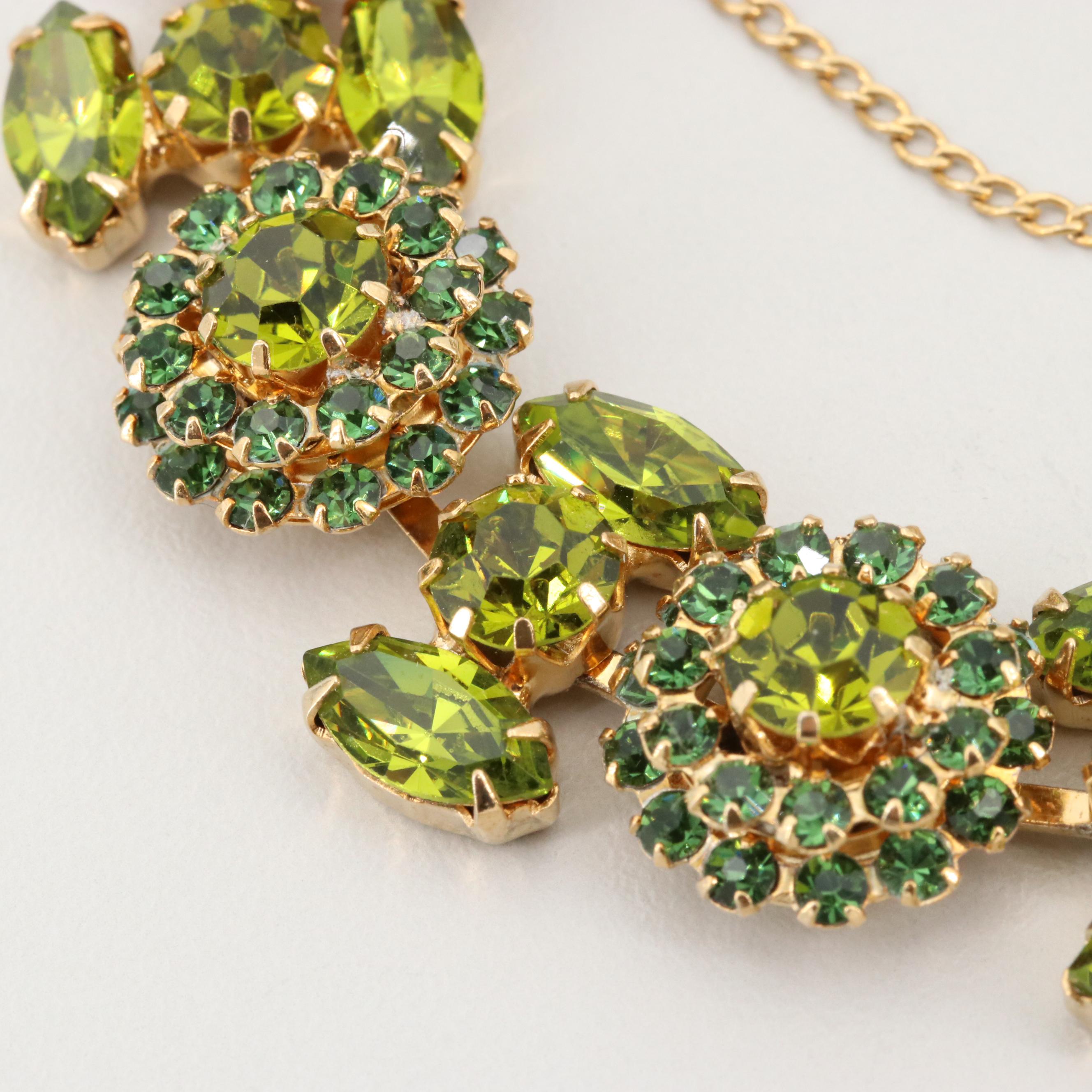 Vintage Weiss Rhinestone Jewelry Suite