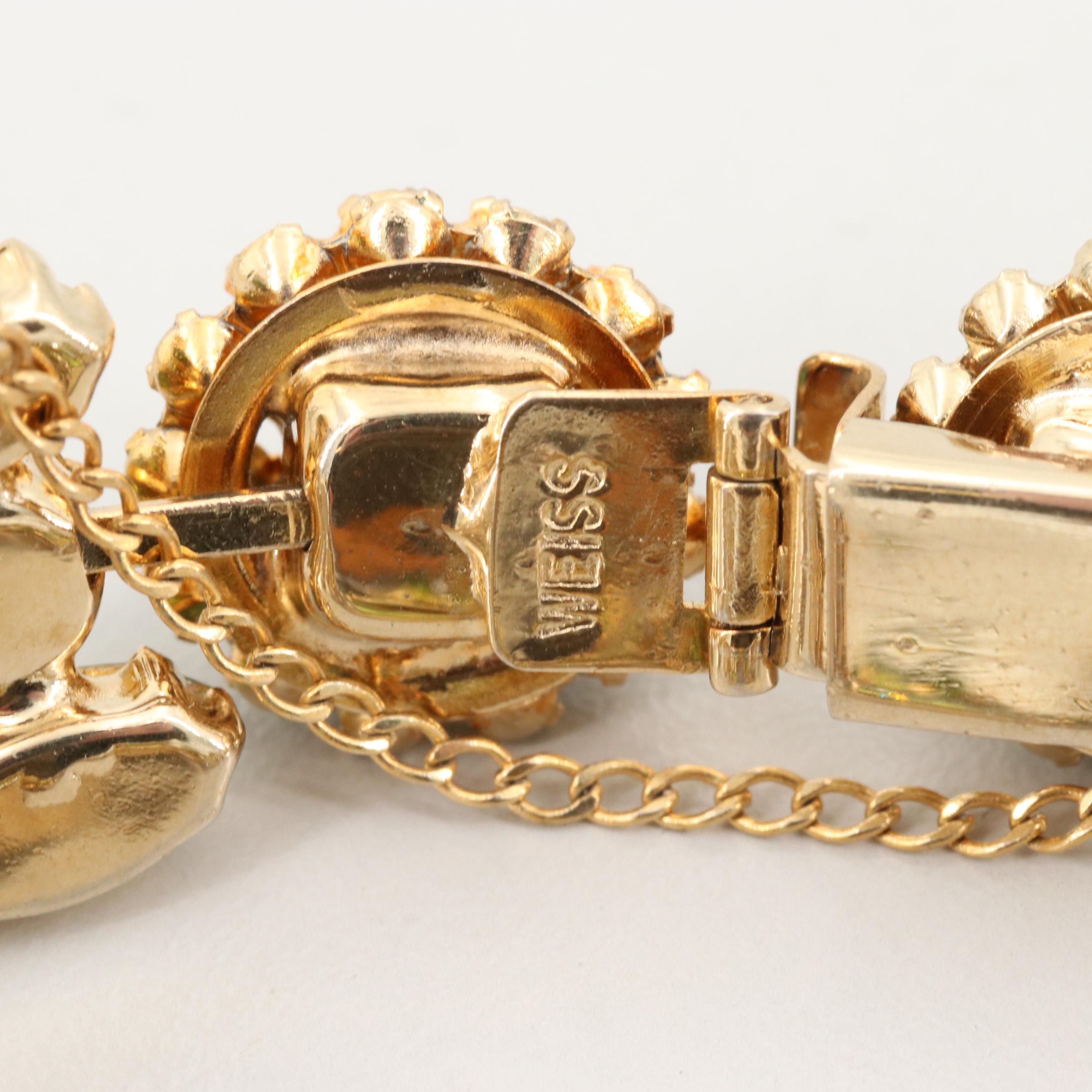 Vintage Weiss Rhinestone Jewelry Suite