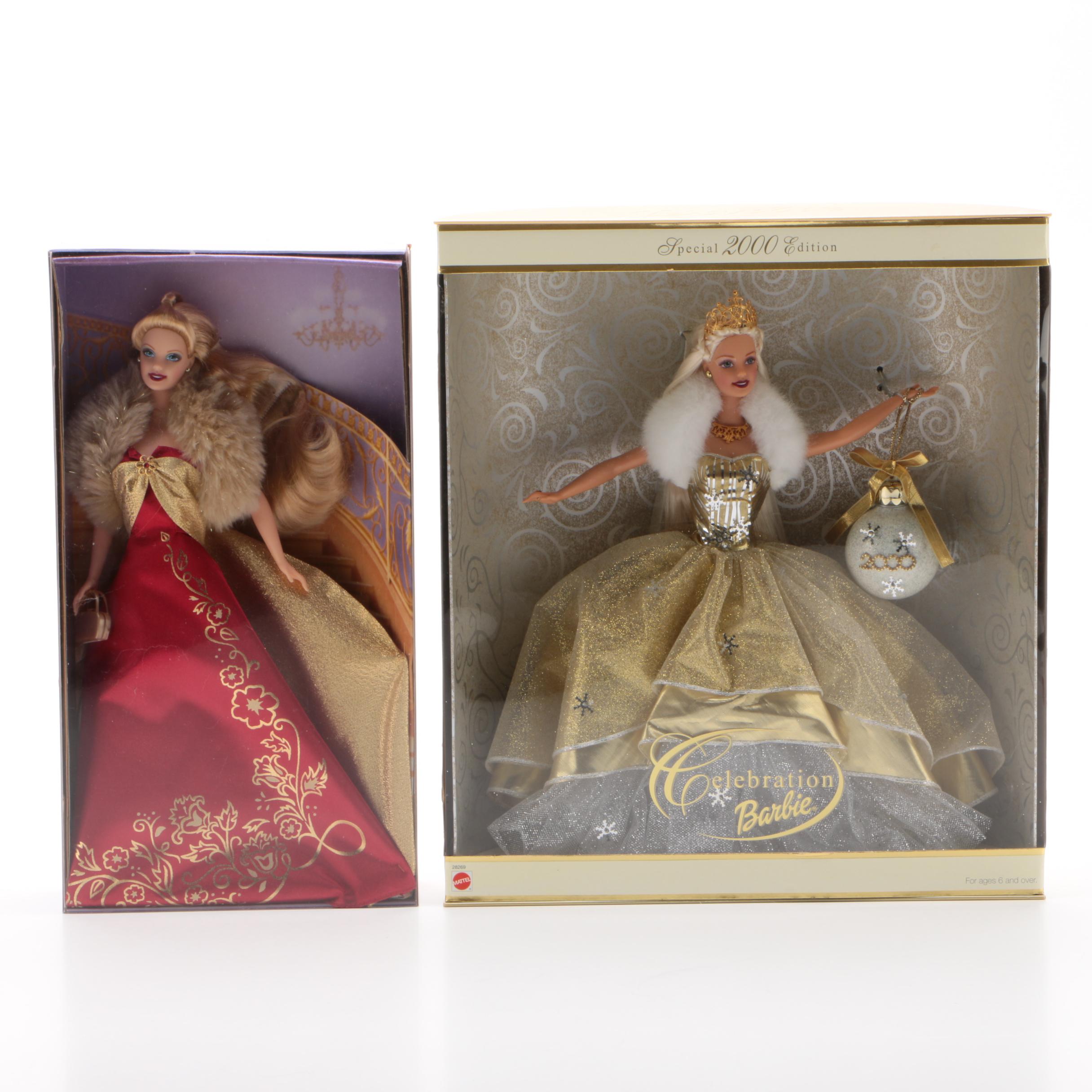"Celebration Barbie" 2000 Edition with "Glamorous Gala" Barbie