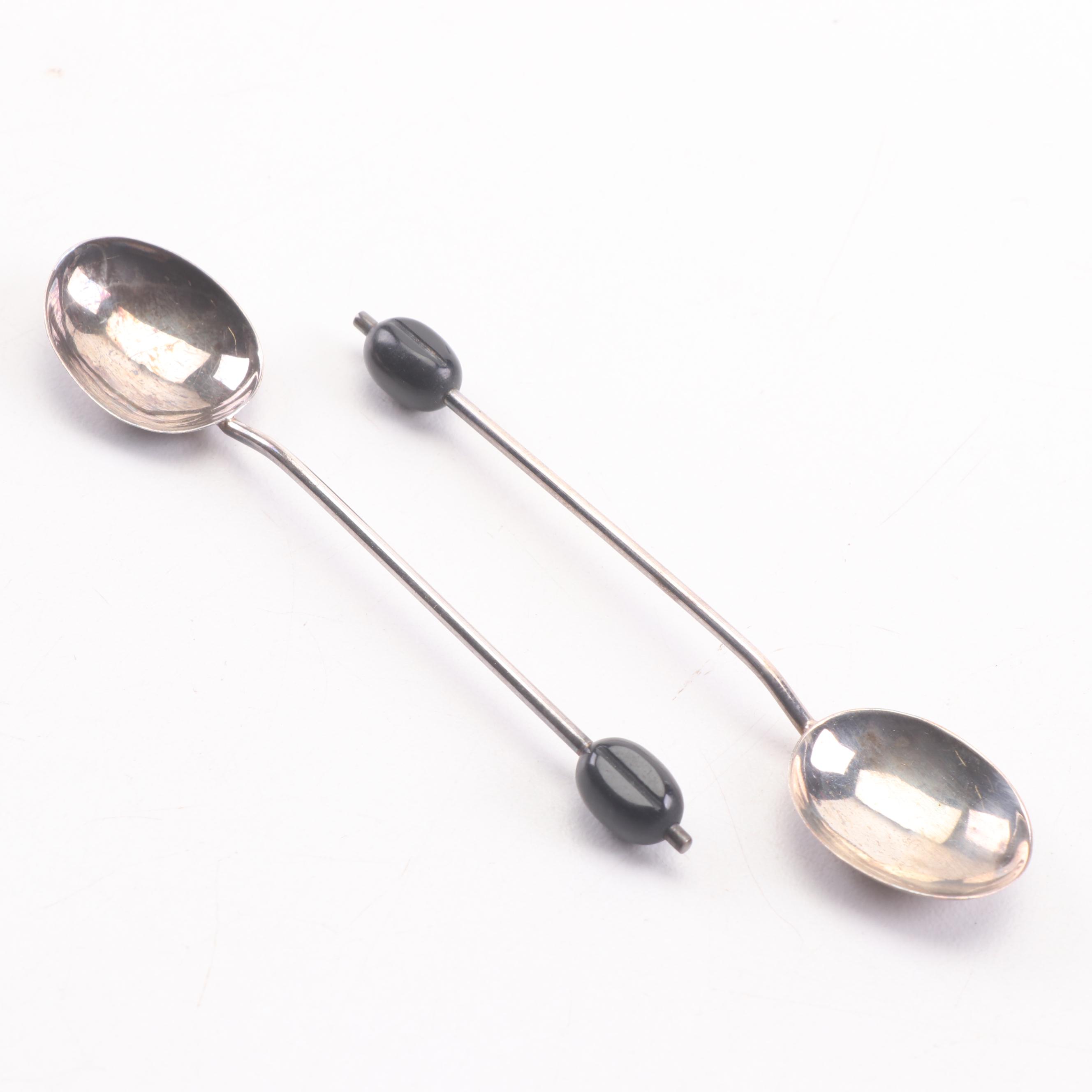 Thomas Wilkinson & Sons Sterling Silver Demitasse Spoon Set in Case