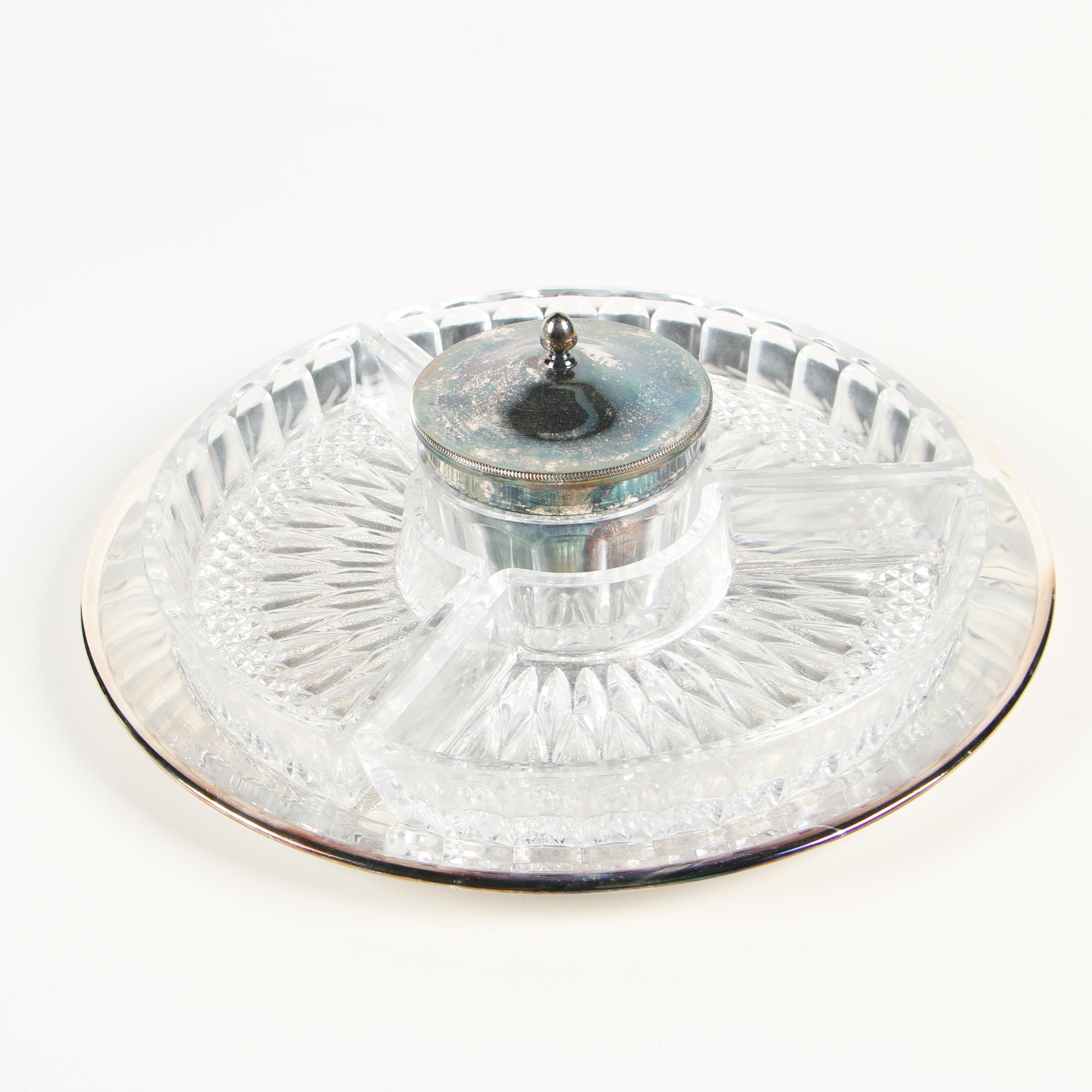 Vintage Silver Plate Serveware Including W.M. Mounts and Barker Brothers