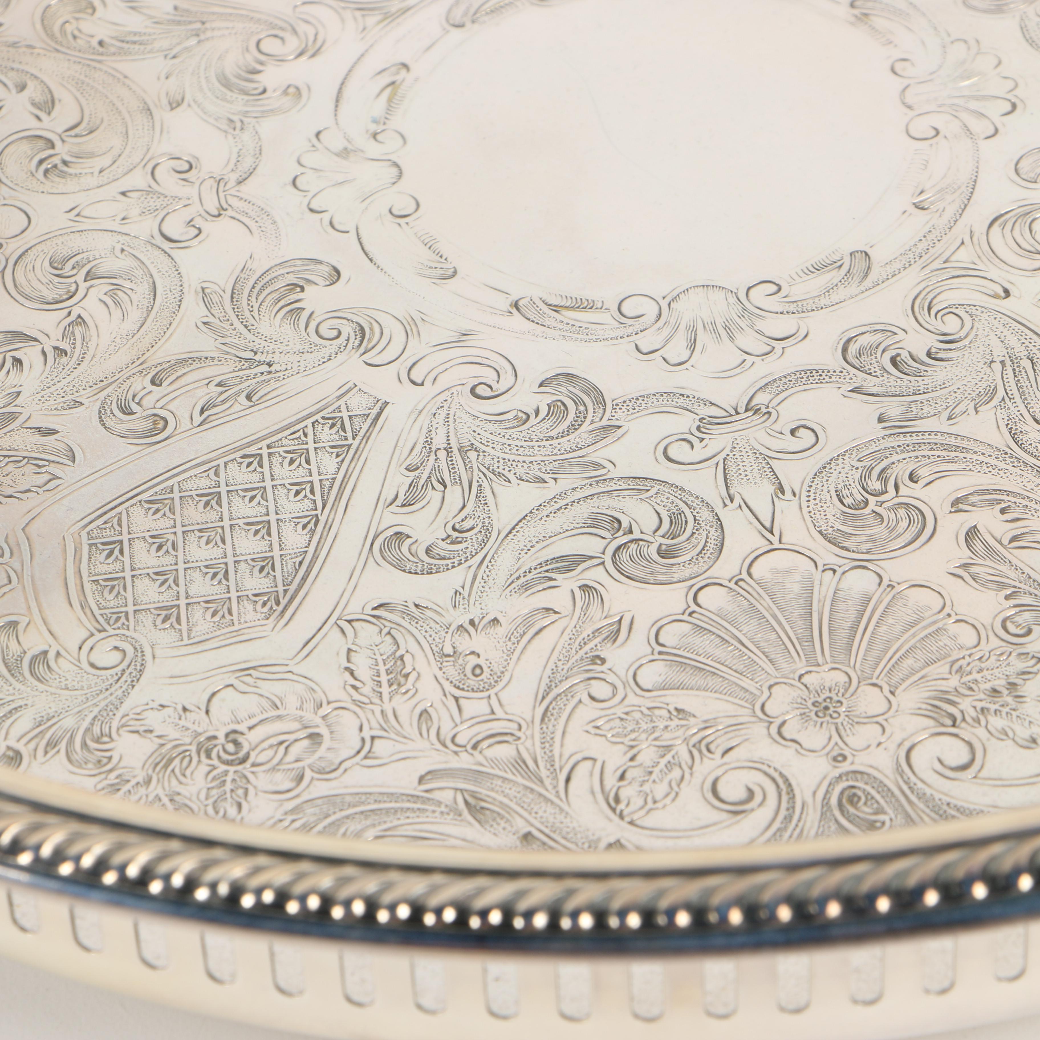 Vintage Silver Plate Serveware Including W.M. Mounts and Barker Brothers