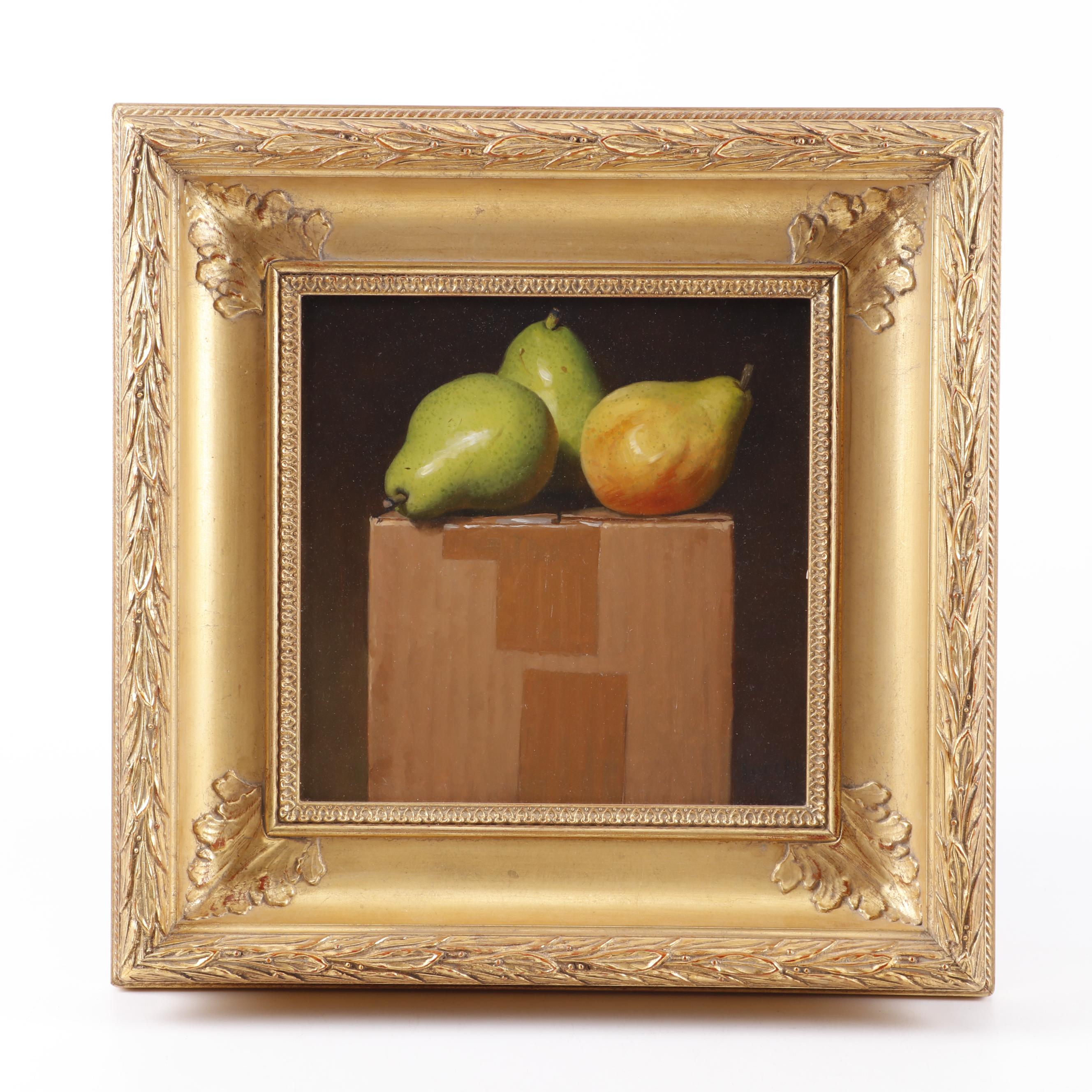 Stephen Luecke Self-Portrait and Still Life Oil Paintings