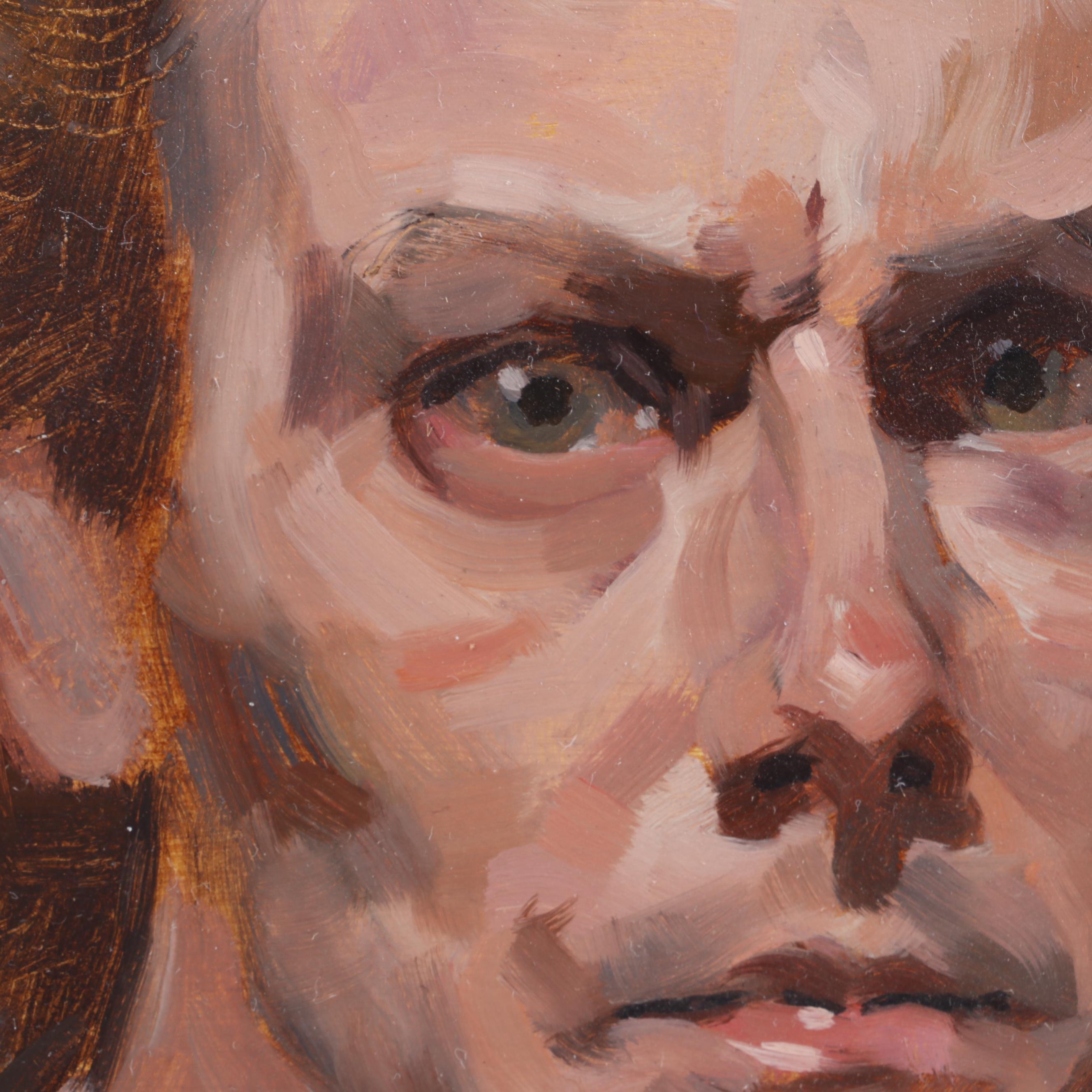 Stephen Luecke Self-Portrait and Still Life Oil Paintings