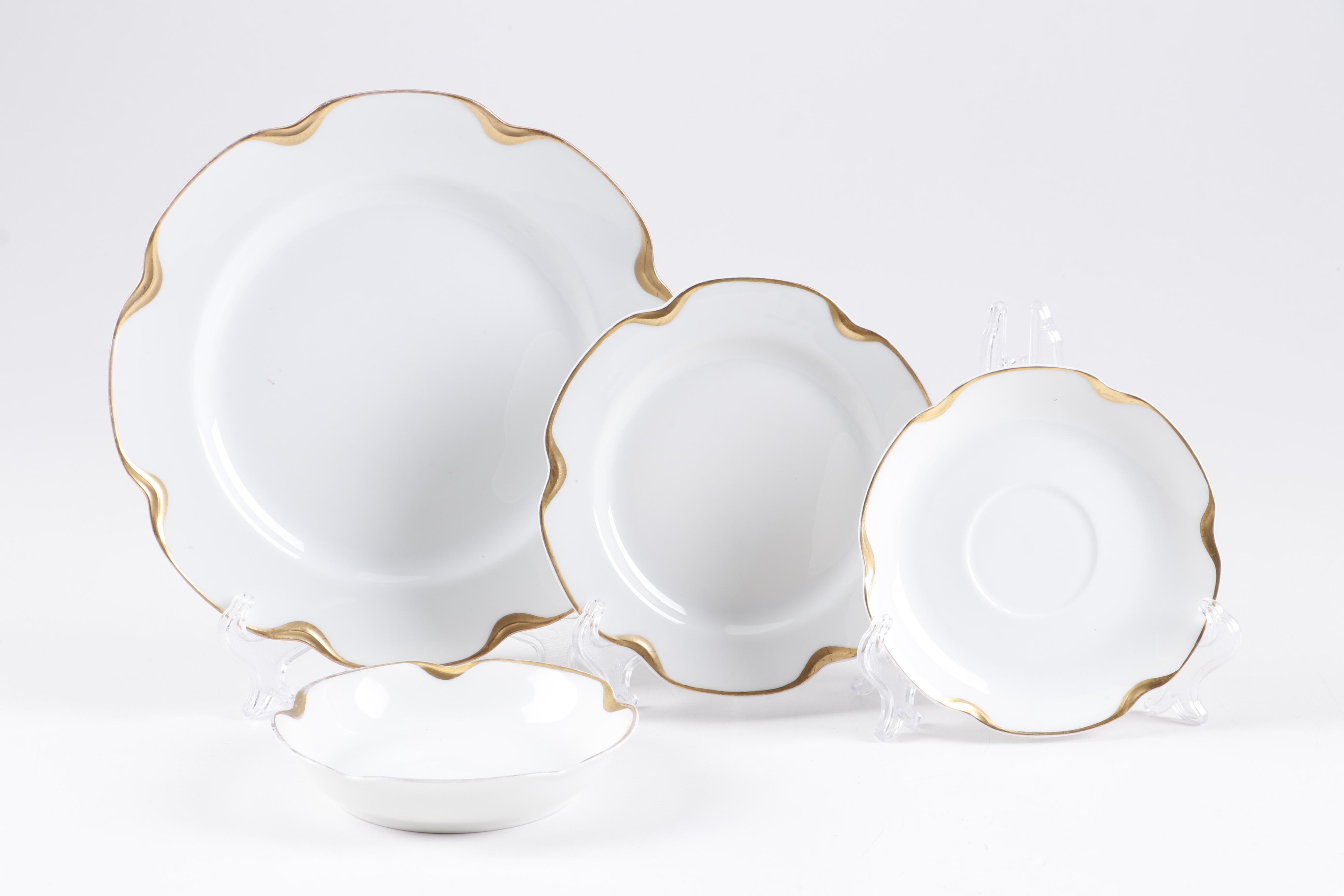Haviland "Silver Anniversary" Limoges Porcelain Dinnerware