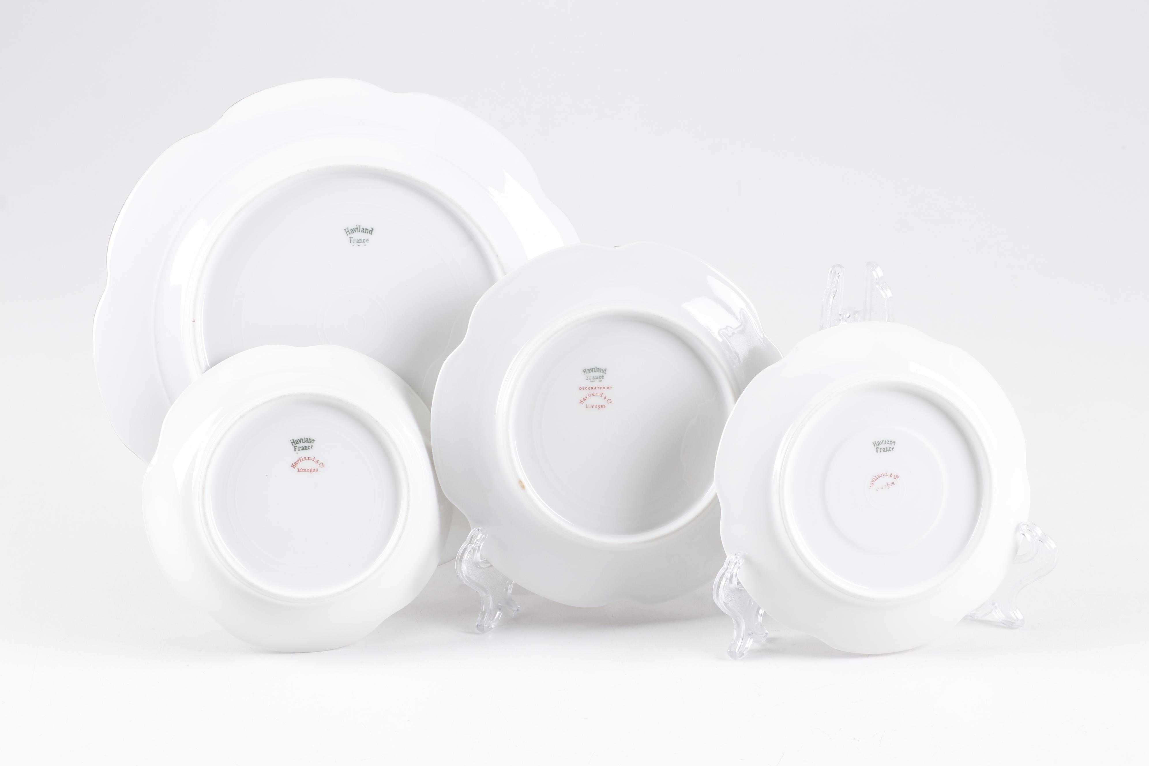 Haviland "Silver Anniversary" Limoges Porcelain Dinnerware