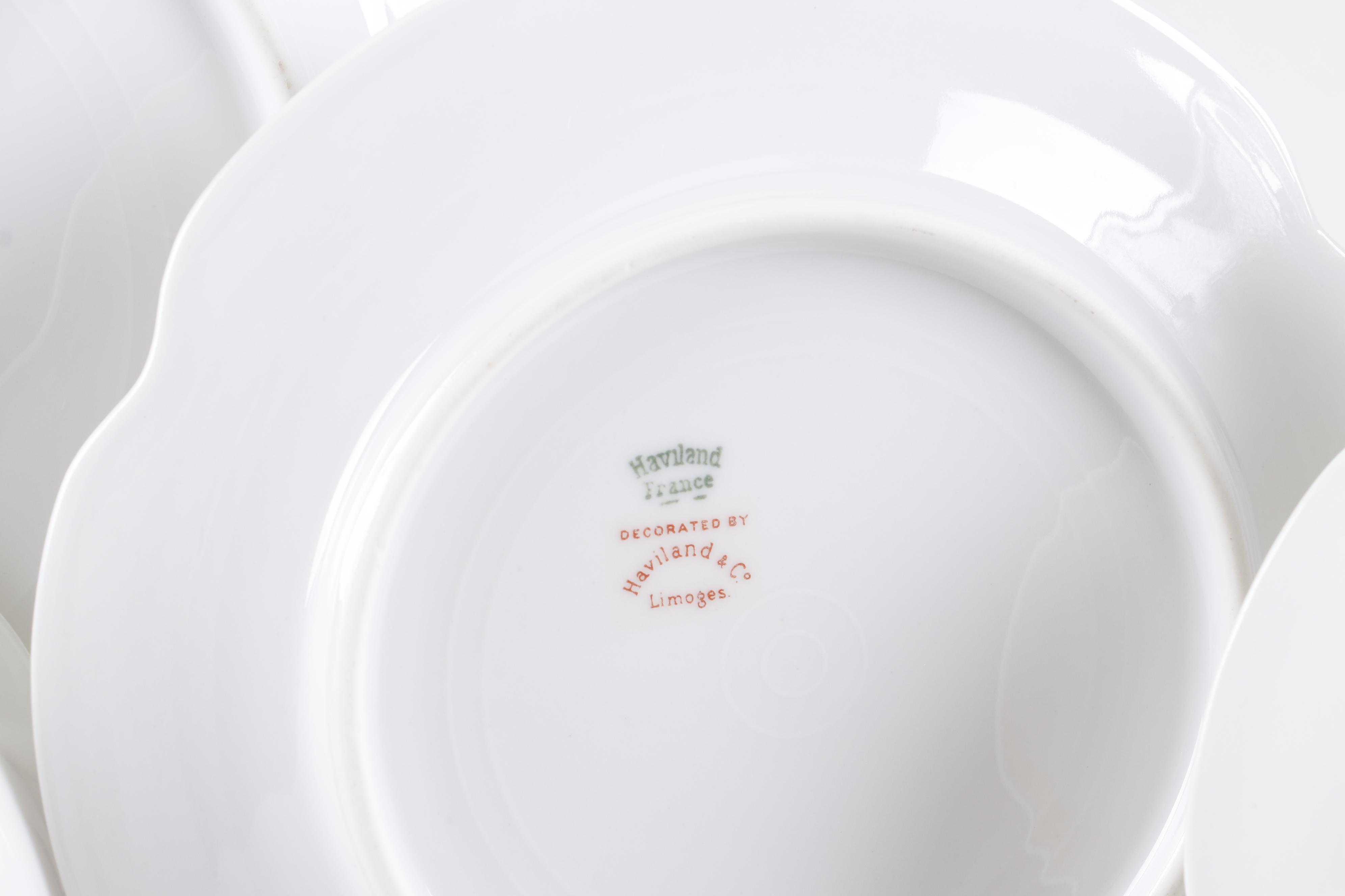 Haviland "Silver Anniversary" Limoges Porcelain Dinnerware