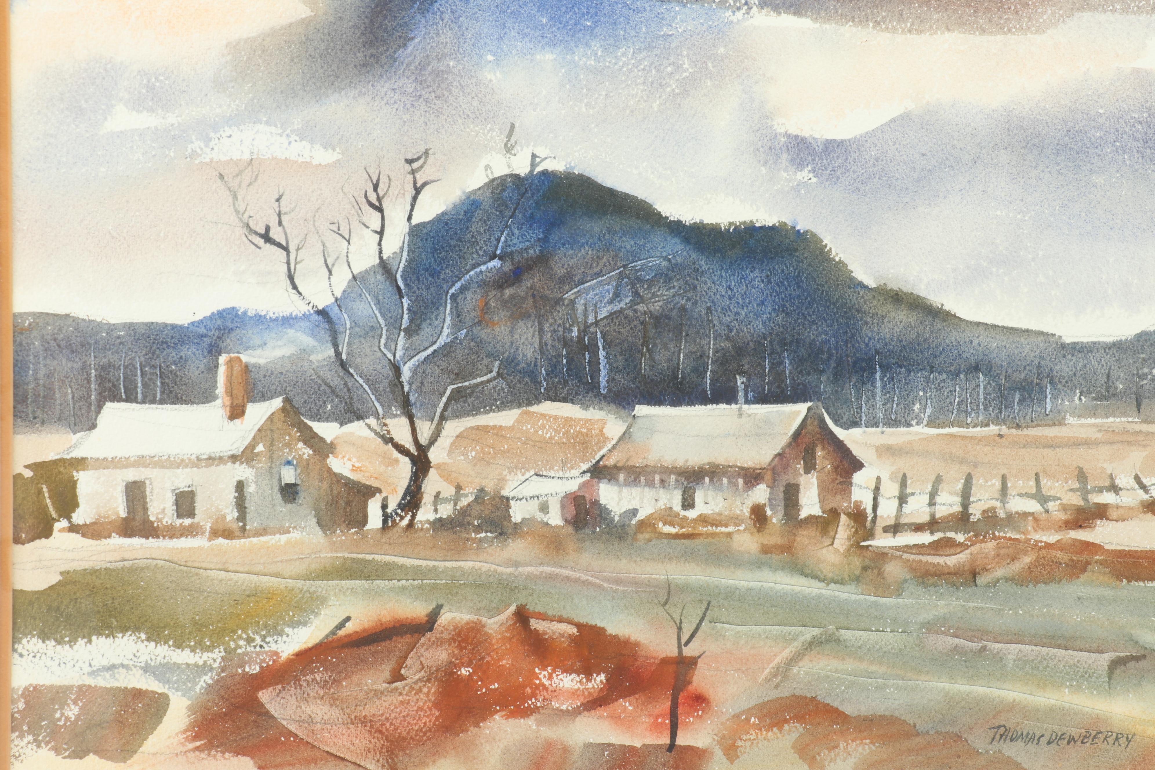 Thomas Dewberry Landscape Watercolor
