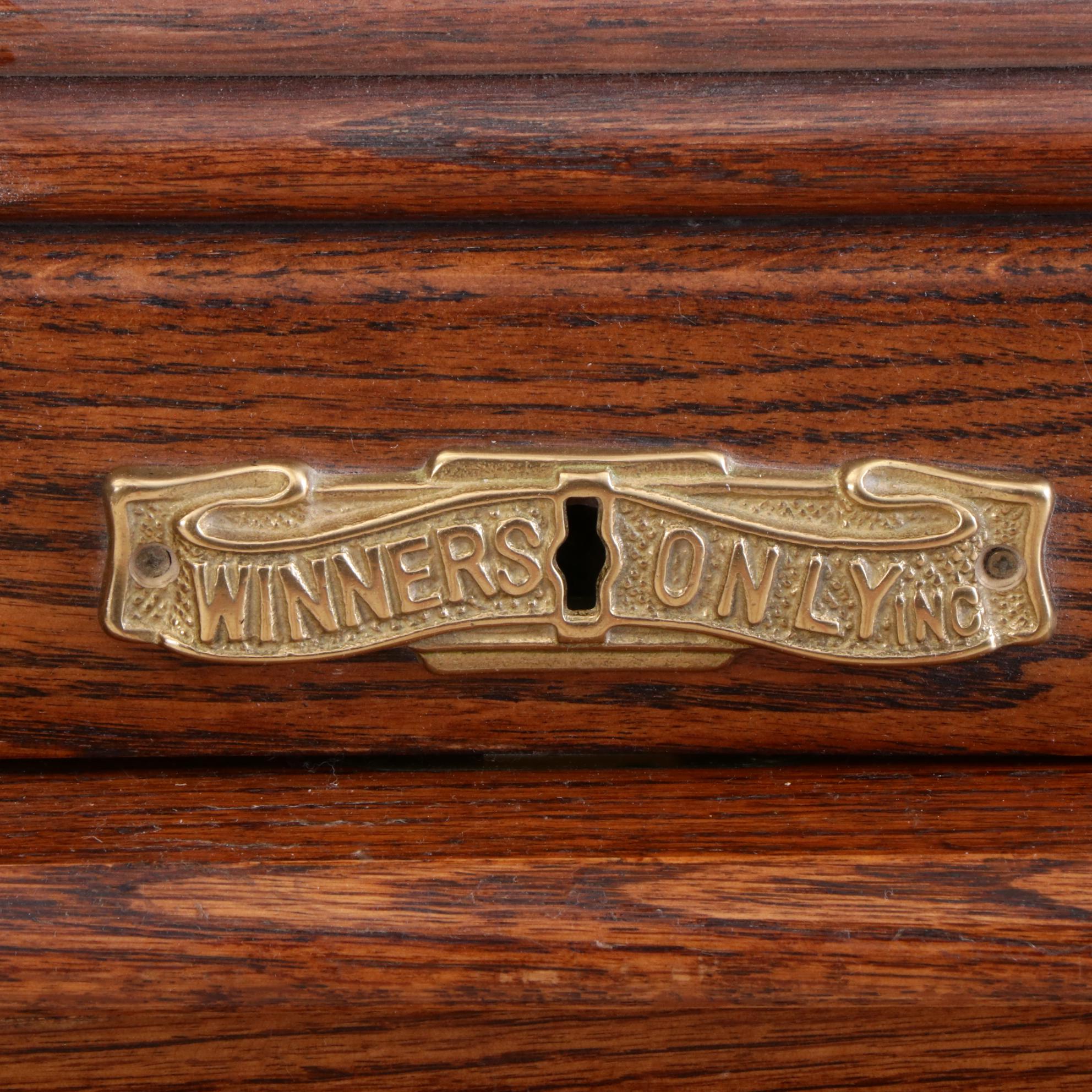 Oak Roll-Top Keyboard Desk by Winners Only, Late 20th Century