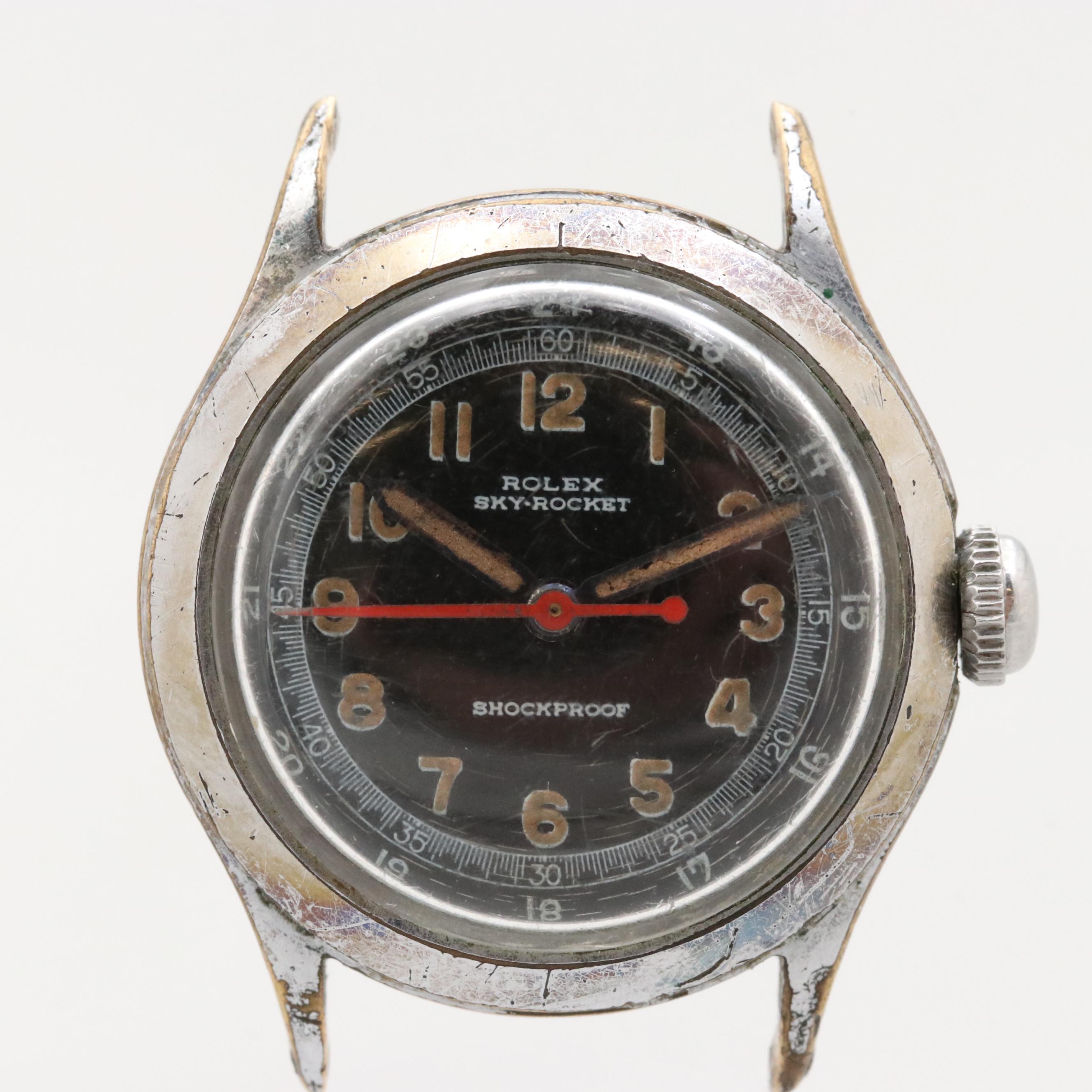 Vintage Rolex Sky - Rocket WWII Canadian Fighter Pilot Watch, Circa 1942