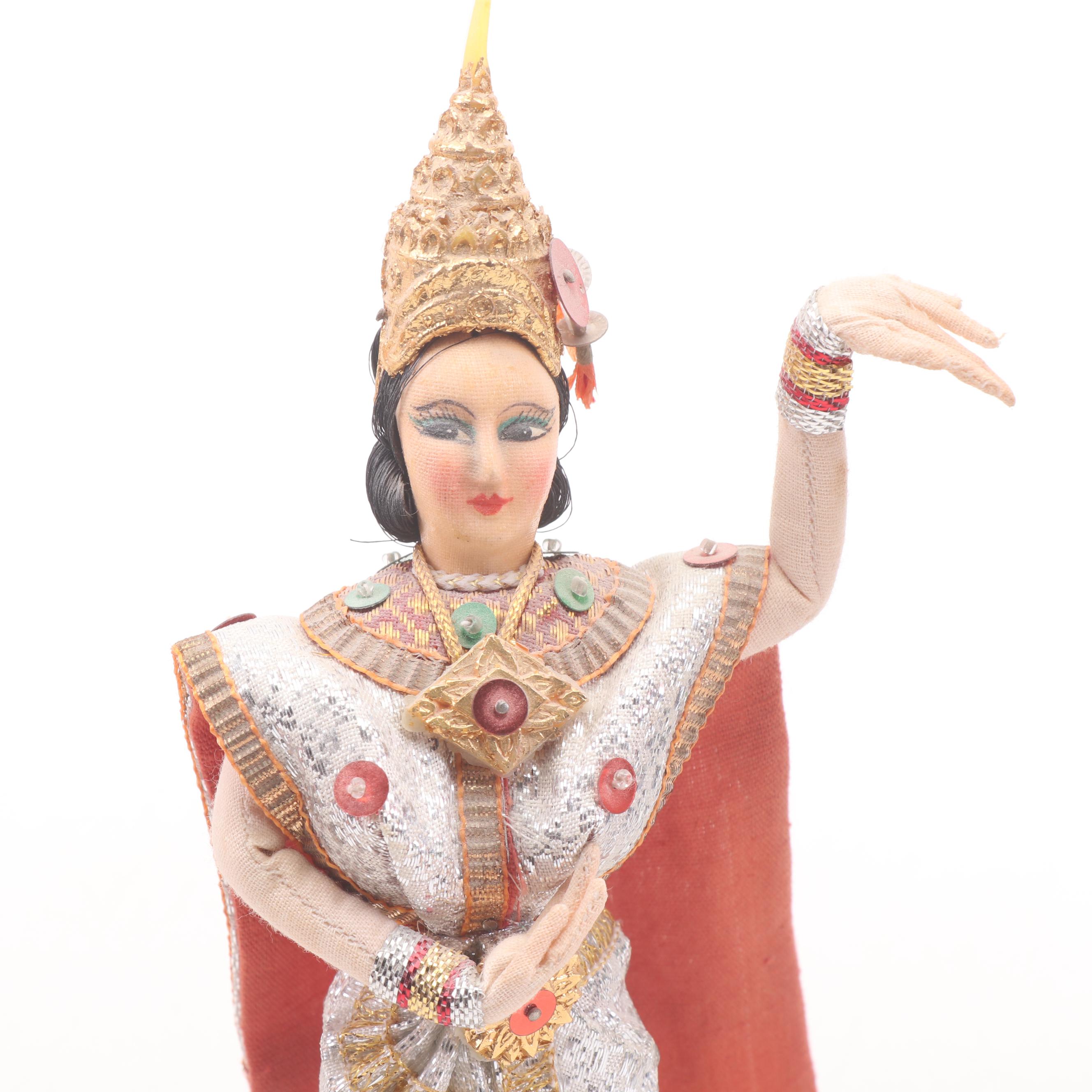 Dolls in Cultural Costumes Including Middle East and Southeast Asia