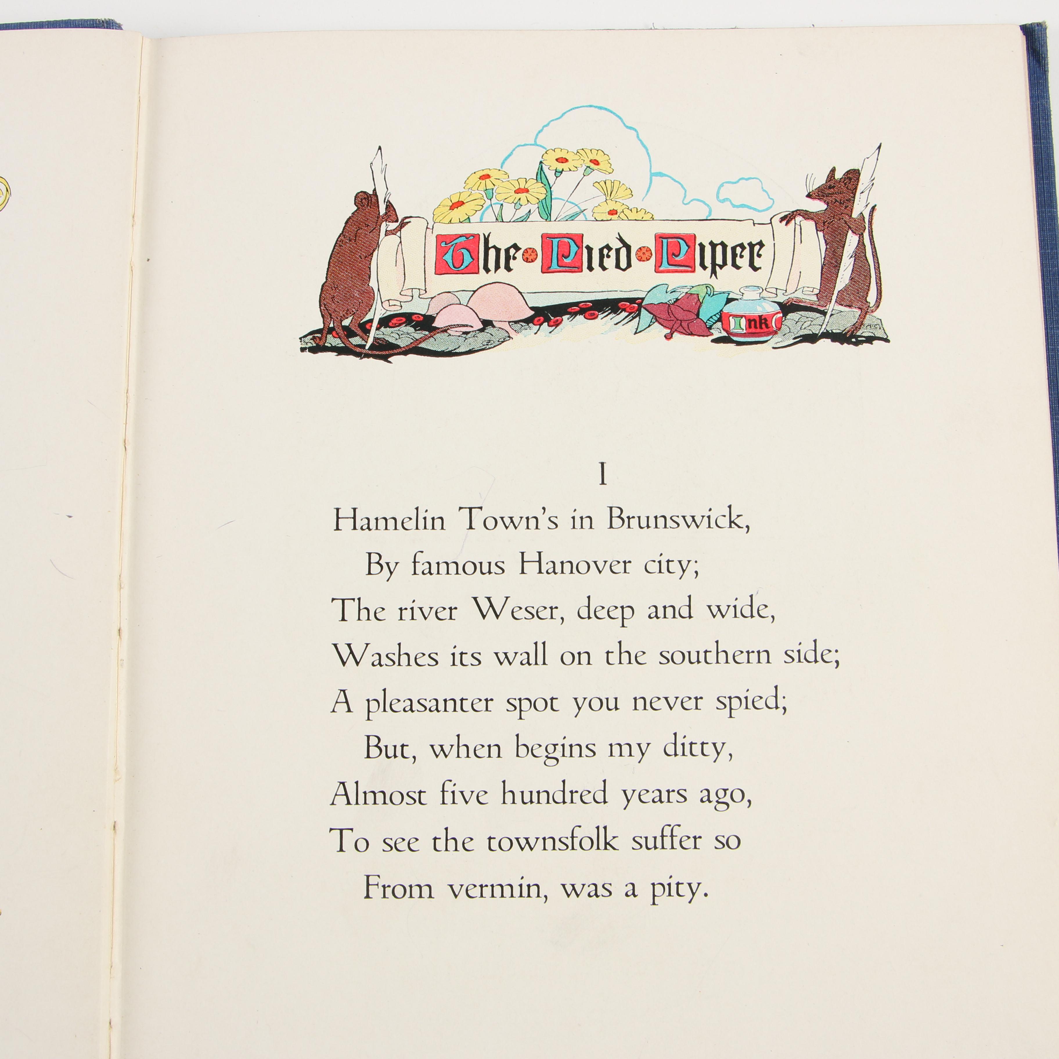 Illustrated "Pied Piper of Hamelin" and Other Children's Books
