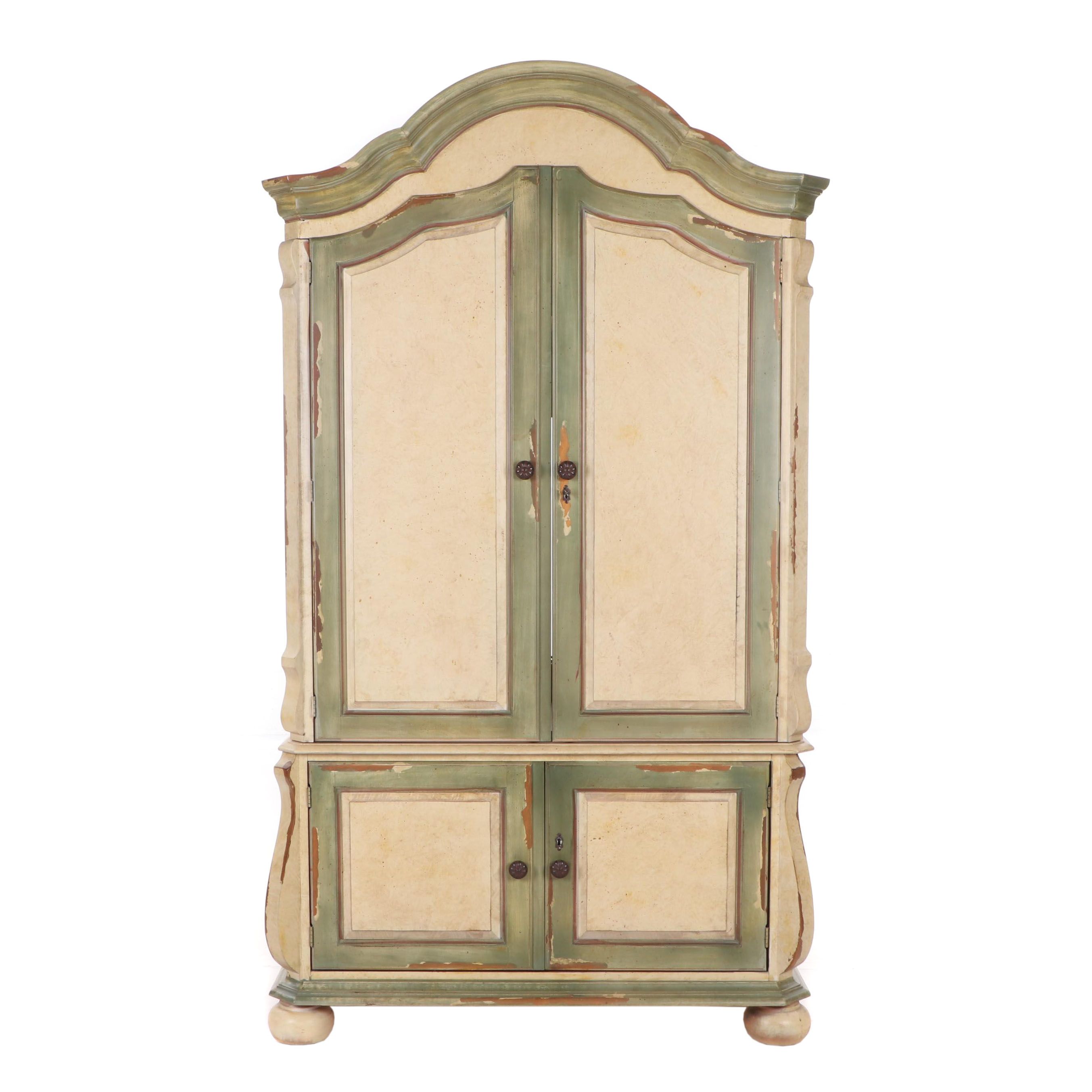 Jim Peed for Romweber Painted Wood Entertainment Center