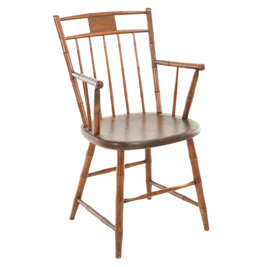 Pennsylvania Birdcage Windsor Armchair by Frederick and Jacob Fetter