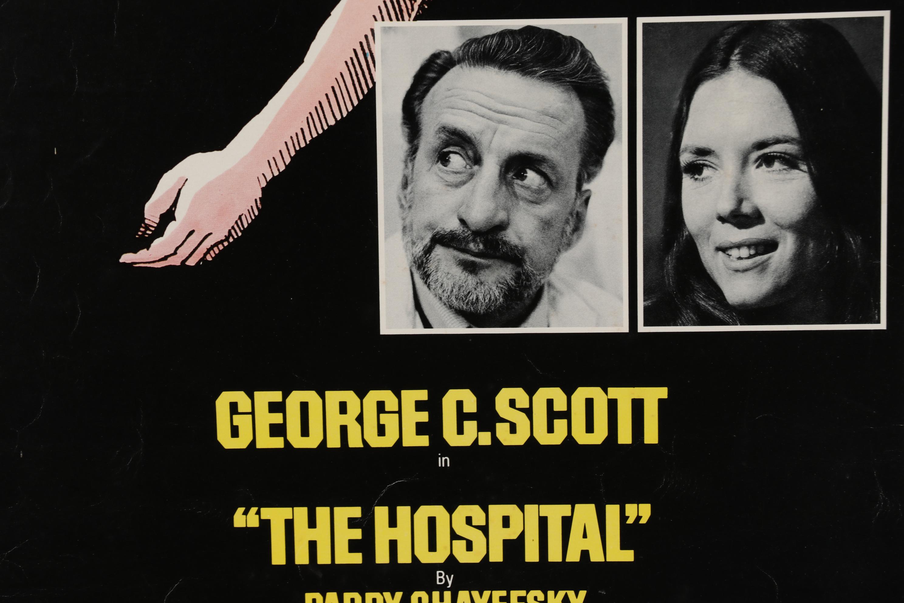 1972 Offset Lithograph Movie Poster "The Hospital"