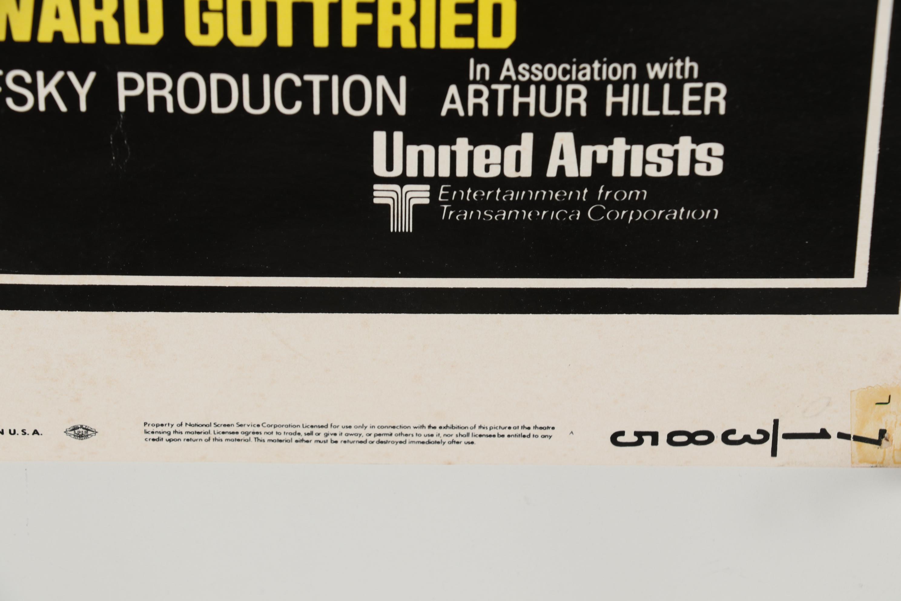 1972 Offset Lithograph Movie Poster "The Hospital"