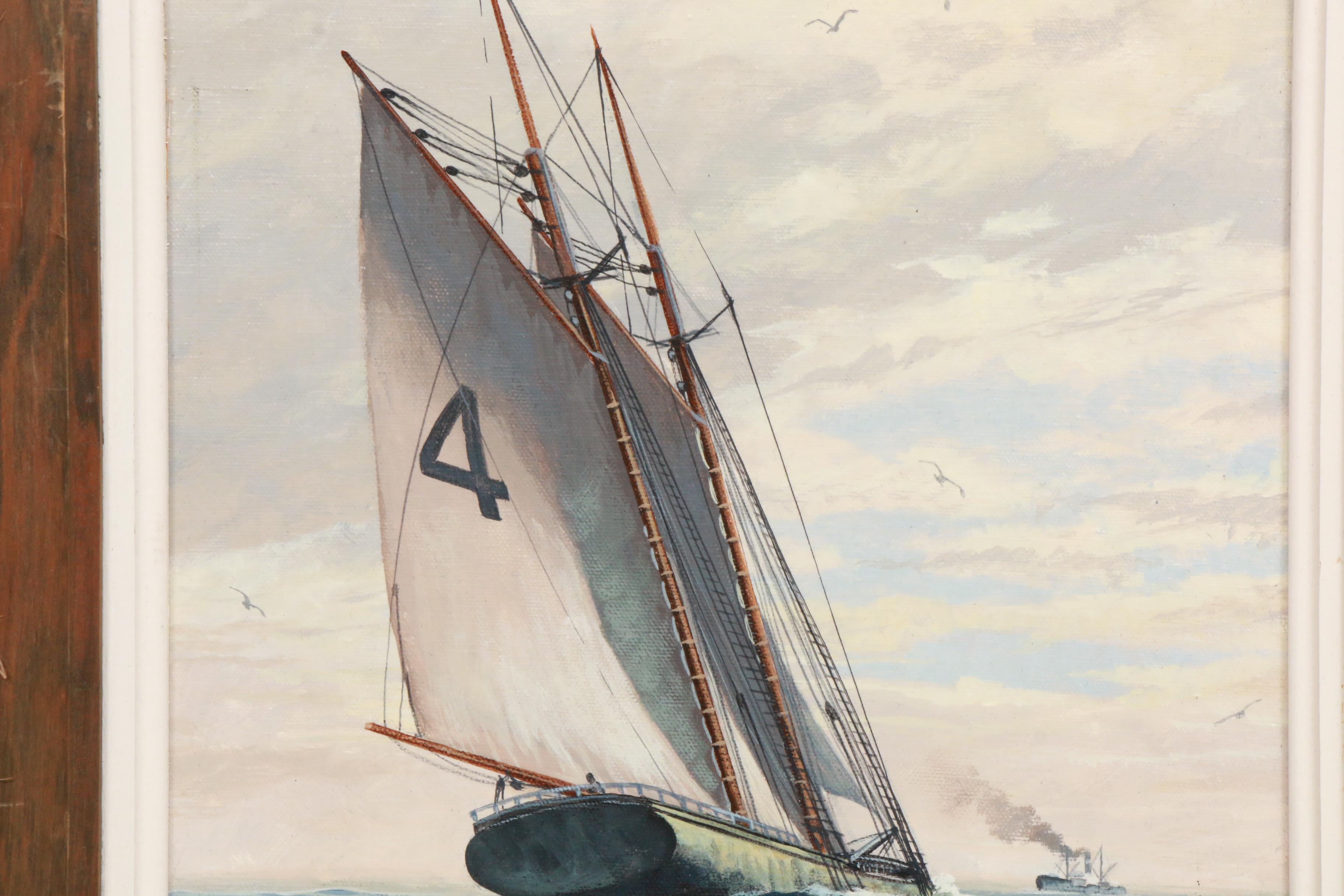 Ben Neill Oil Painting "Pilot Boat"