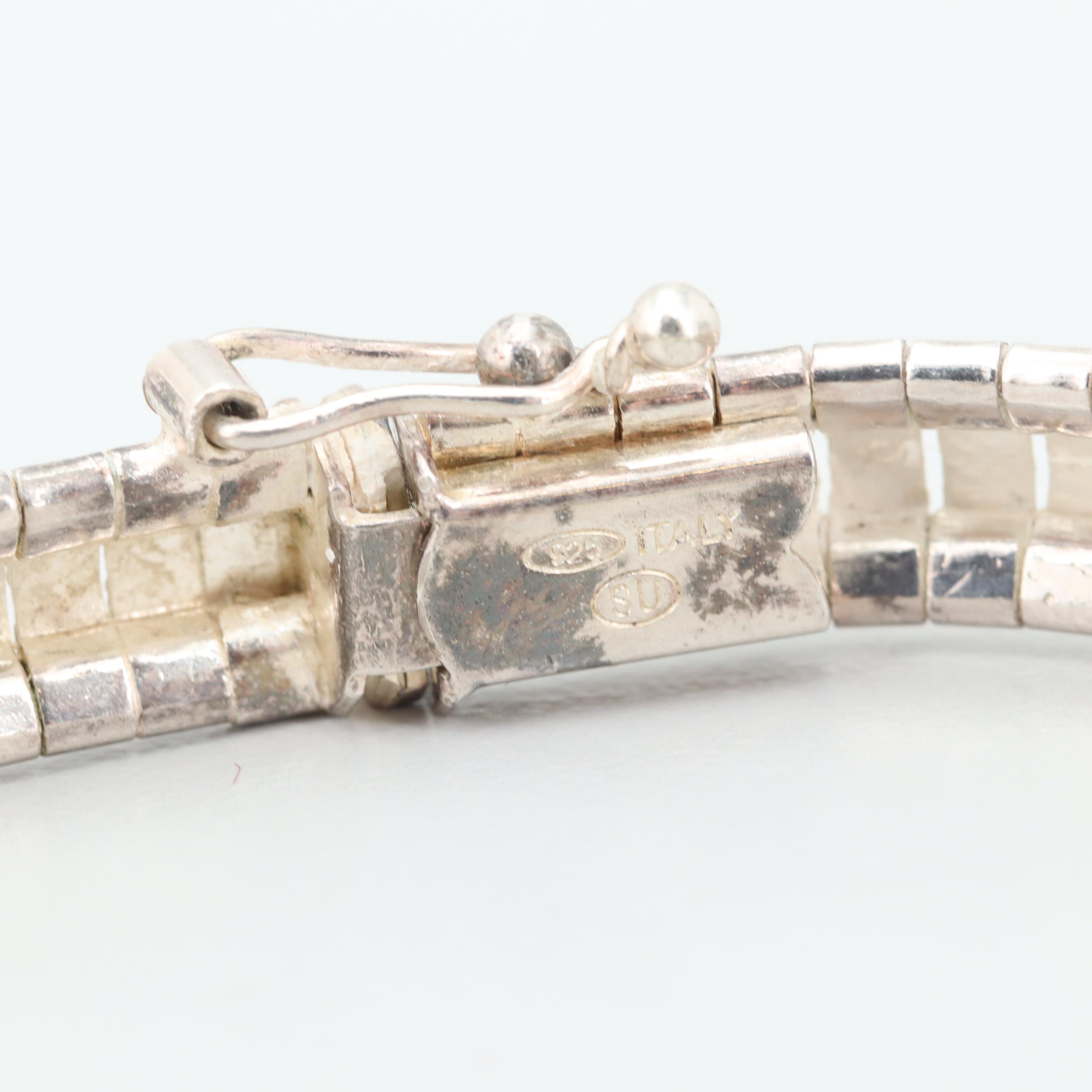 Sterling Silver Omega Bracelet