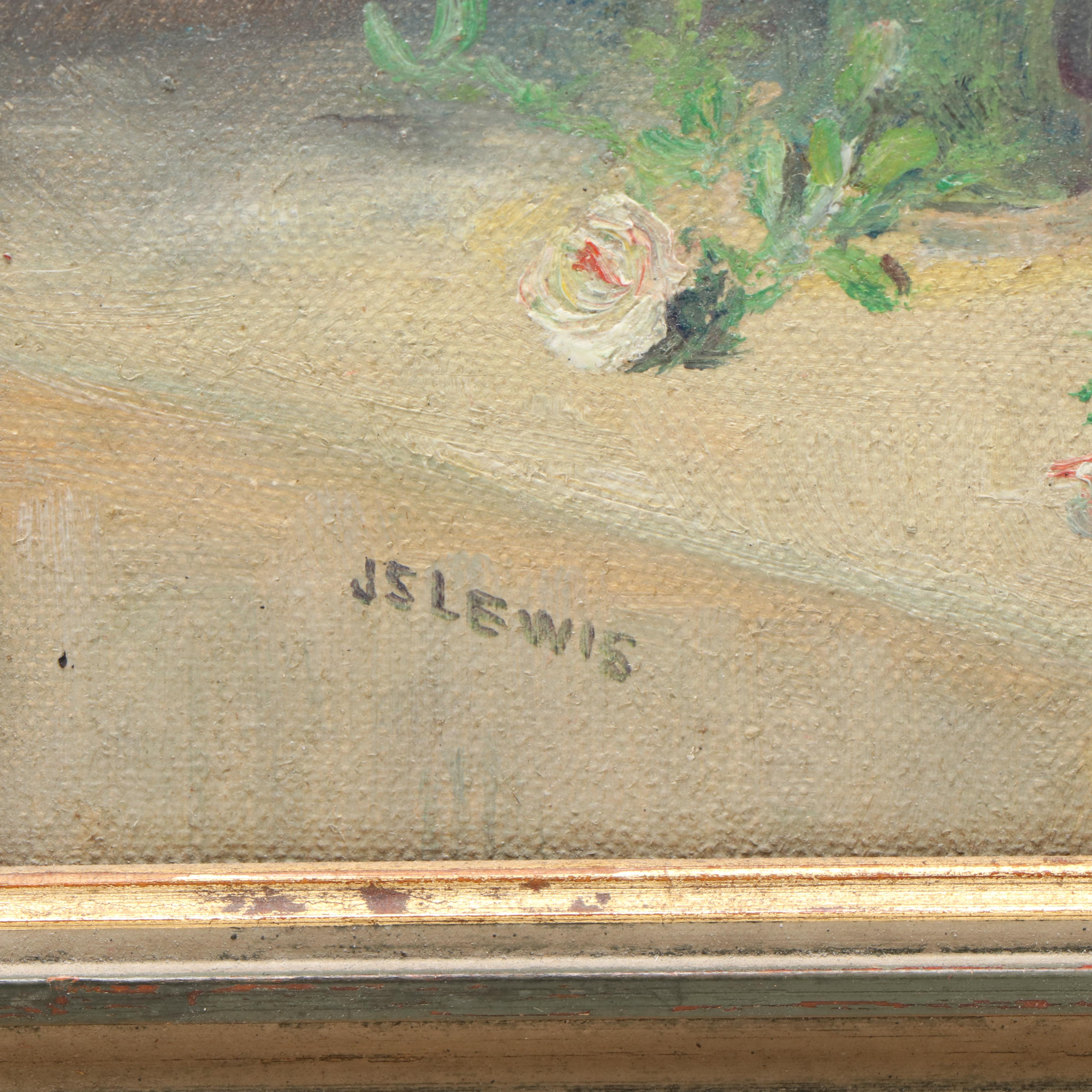 Jeannette Swing Lewis Floral Still Life Oil Paintings