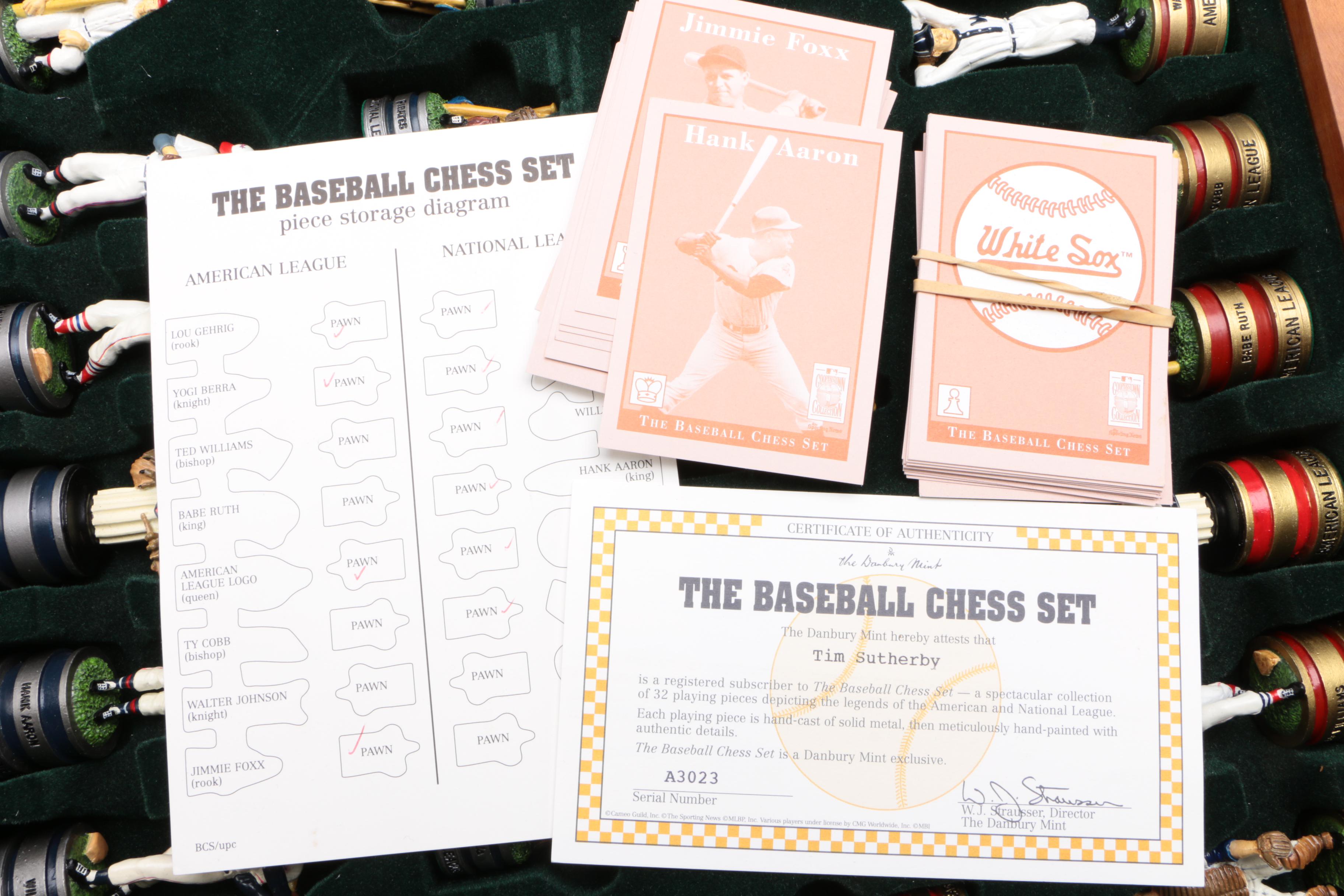 The Danbury Mint "The Baseball Chess Set"