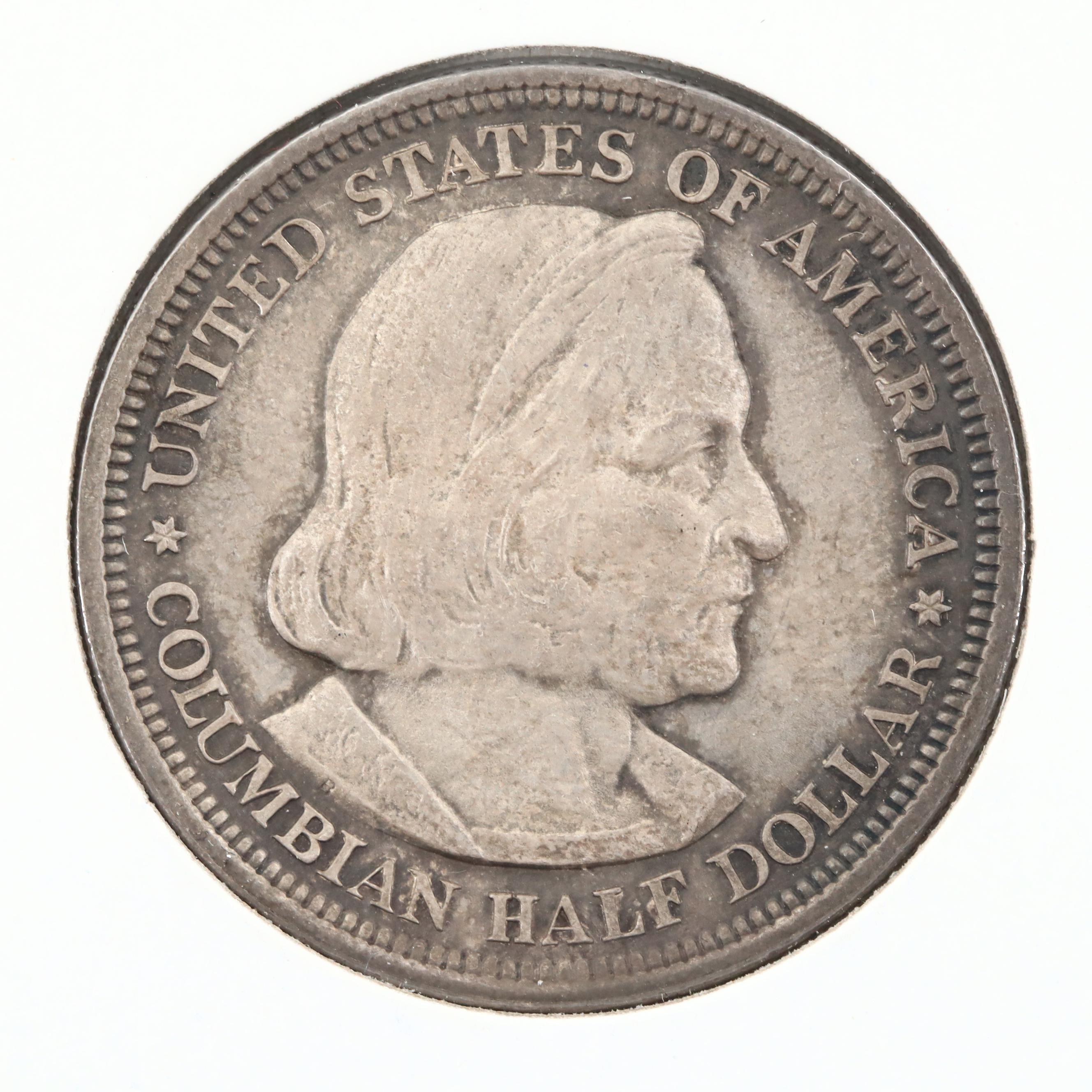 1892 Columbian Exposition Silver Half Dollar Commemorative Coin