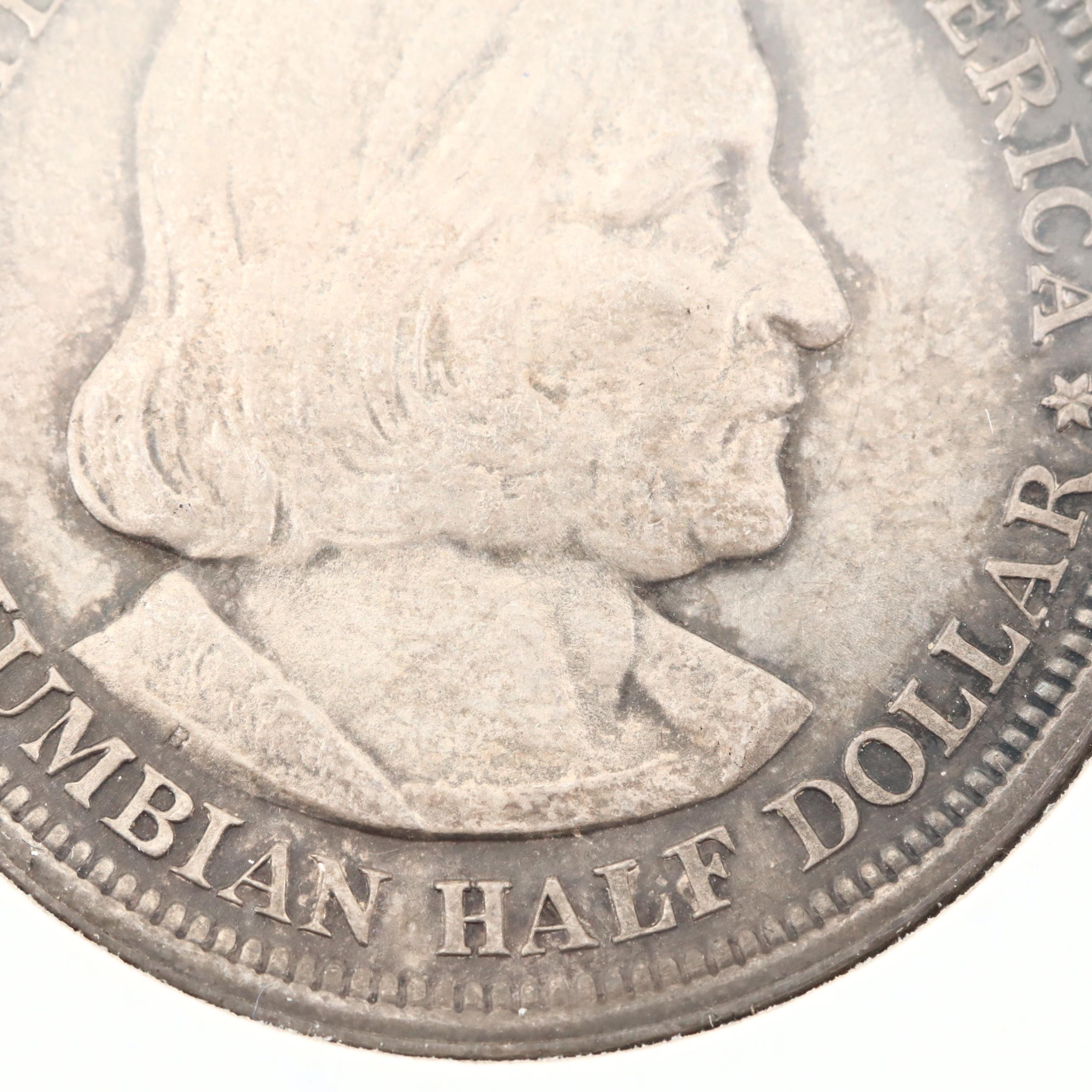 1892 Columbian Exposition Silver Half Dollar Commemorative Coin
