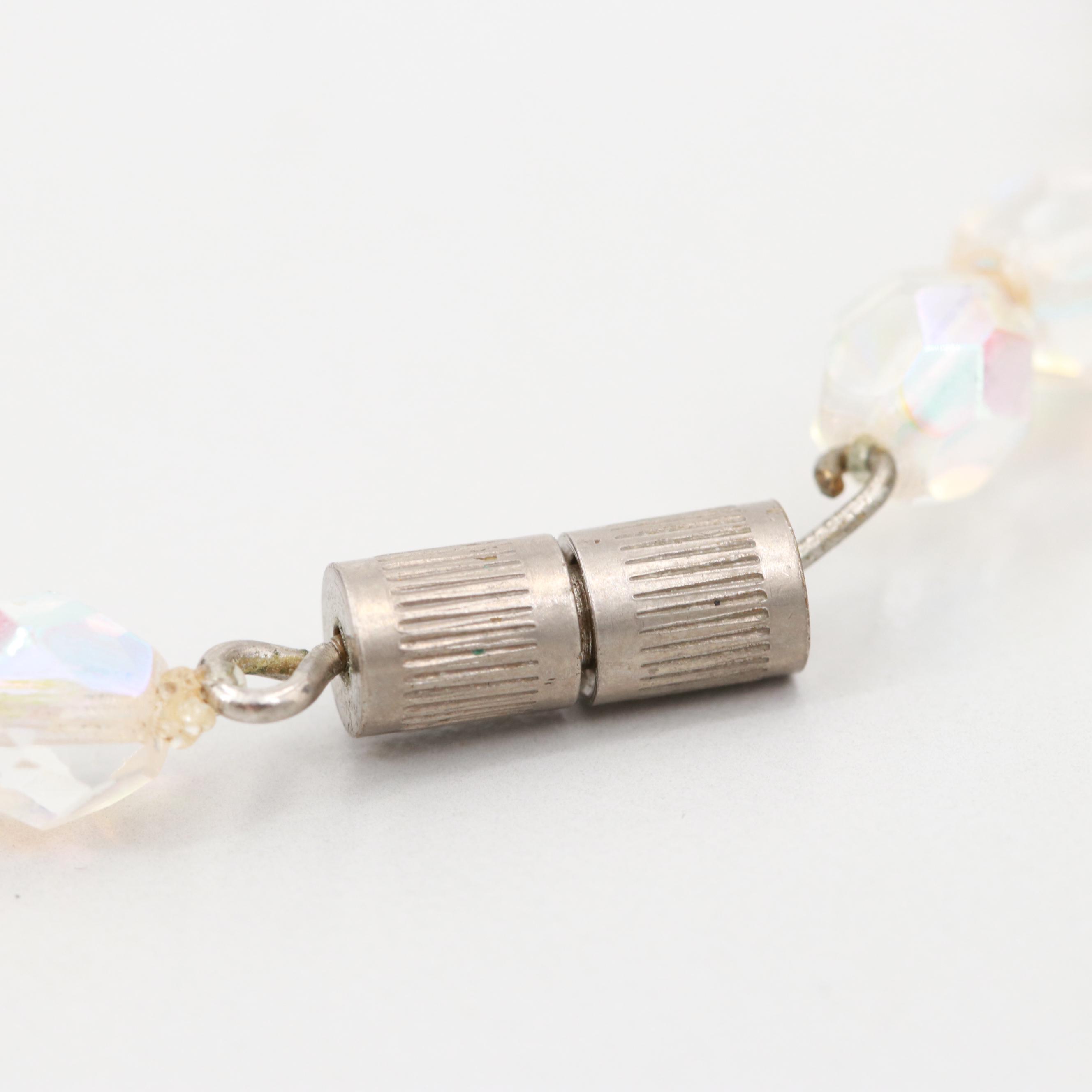 Graduated Facted Glass Bead Necklace