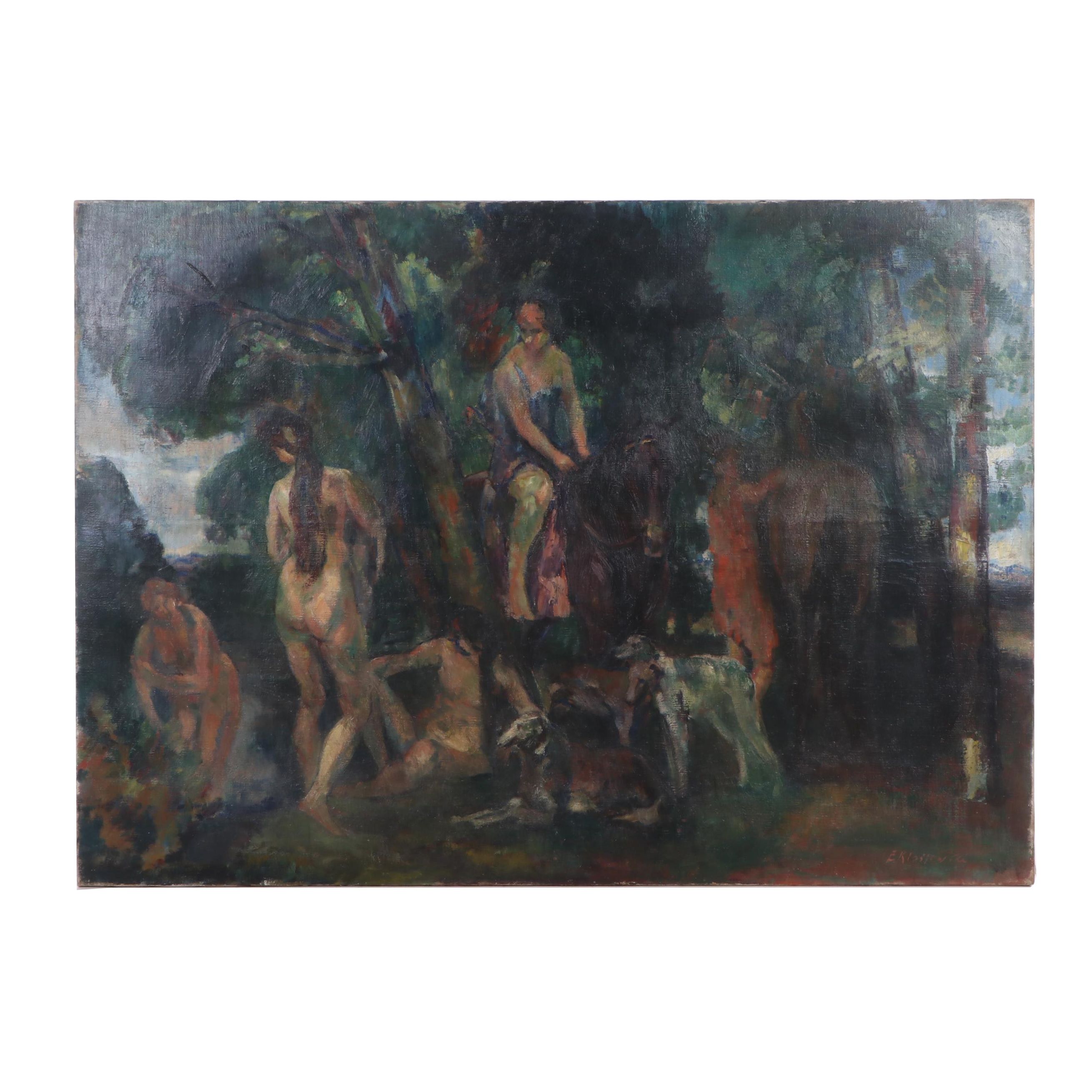 Erich Klossowski Oil Painting