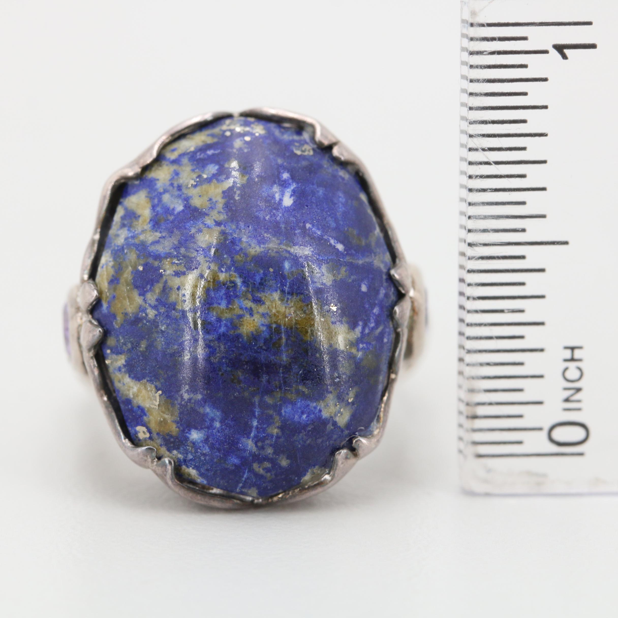 Sterling Silver Lapis Lazuli Ring