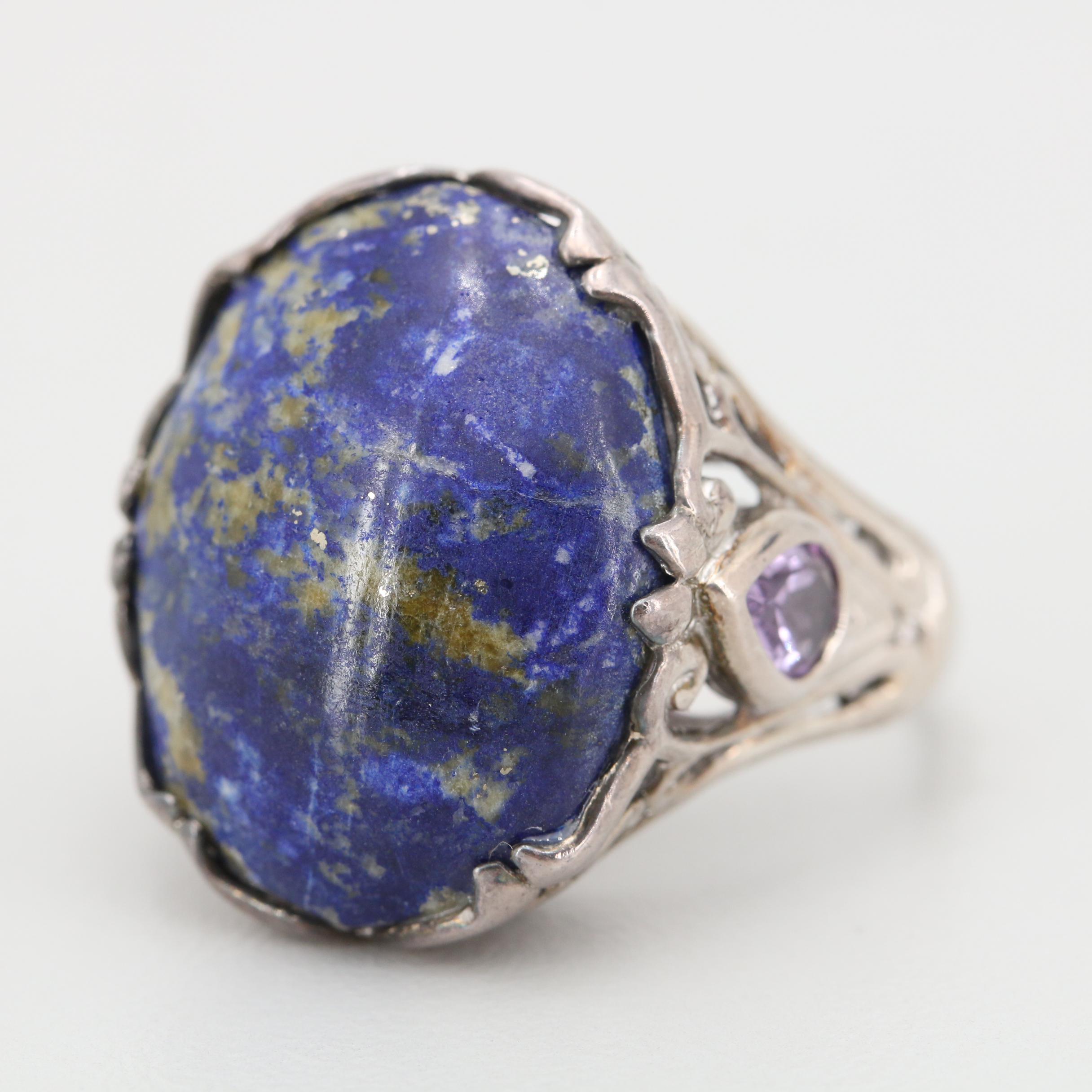 Sterling Silver Lapis Lazuli Ring