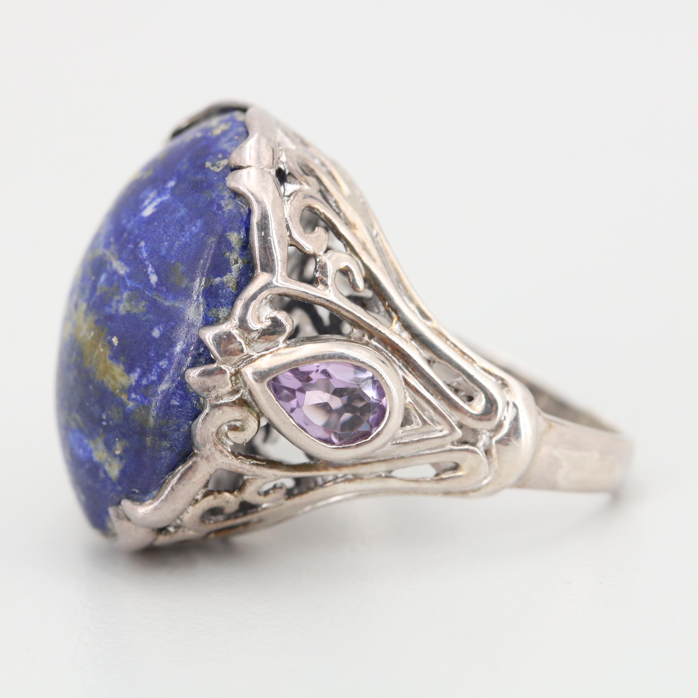 Sterling Silver Lapis Lazuli Ring
