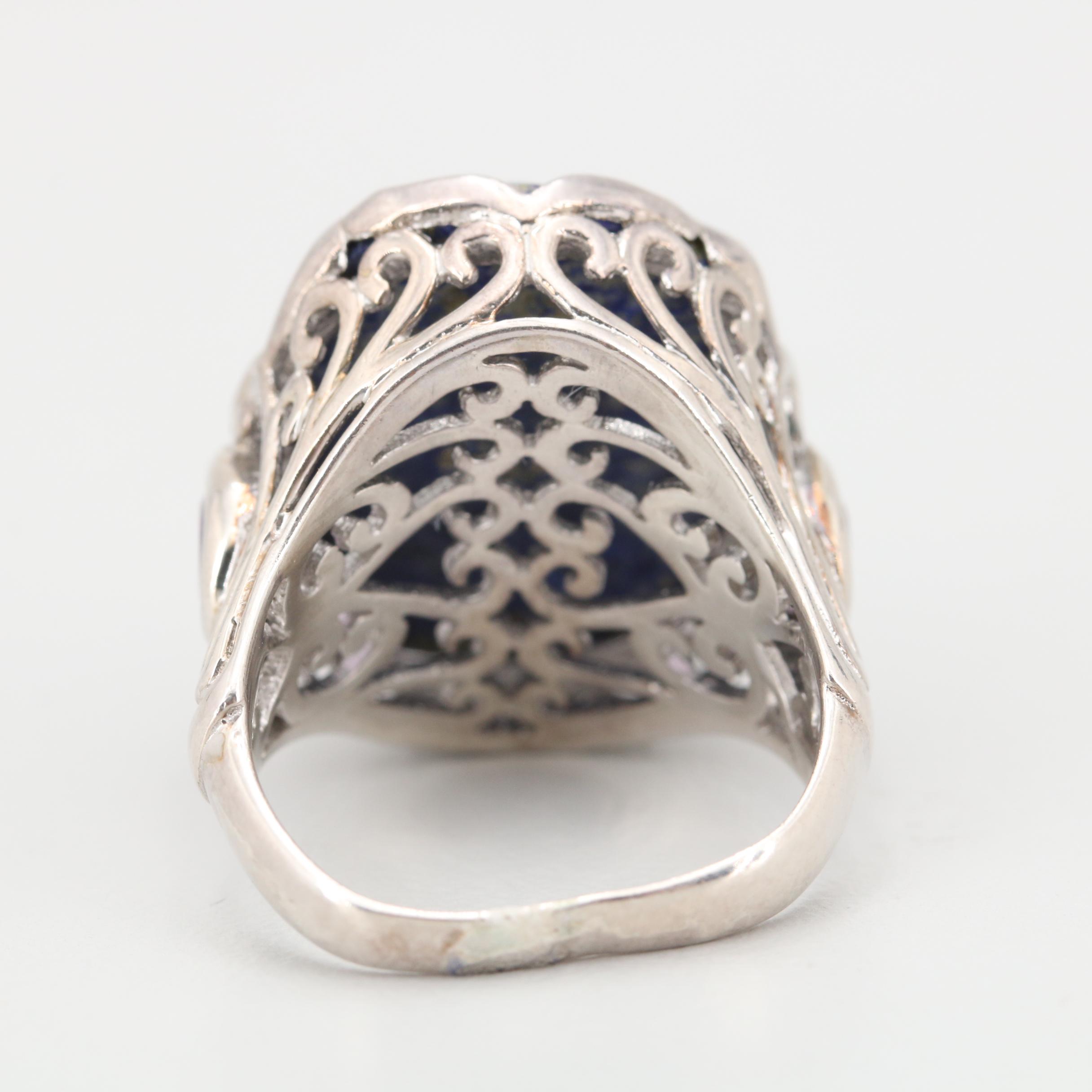 Sterling Silver Lapis Lazuli Ring