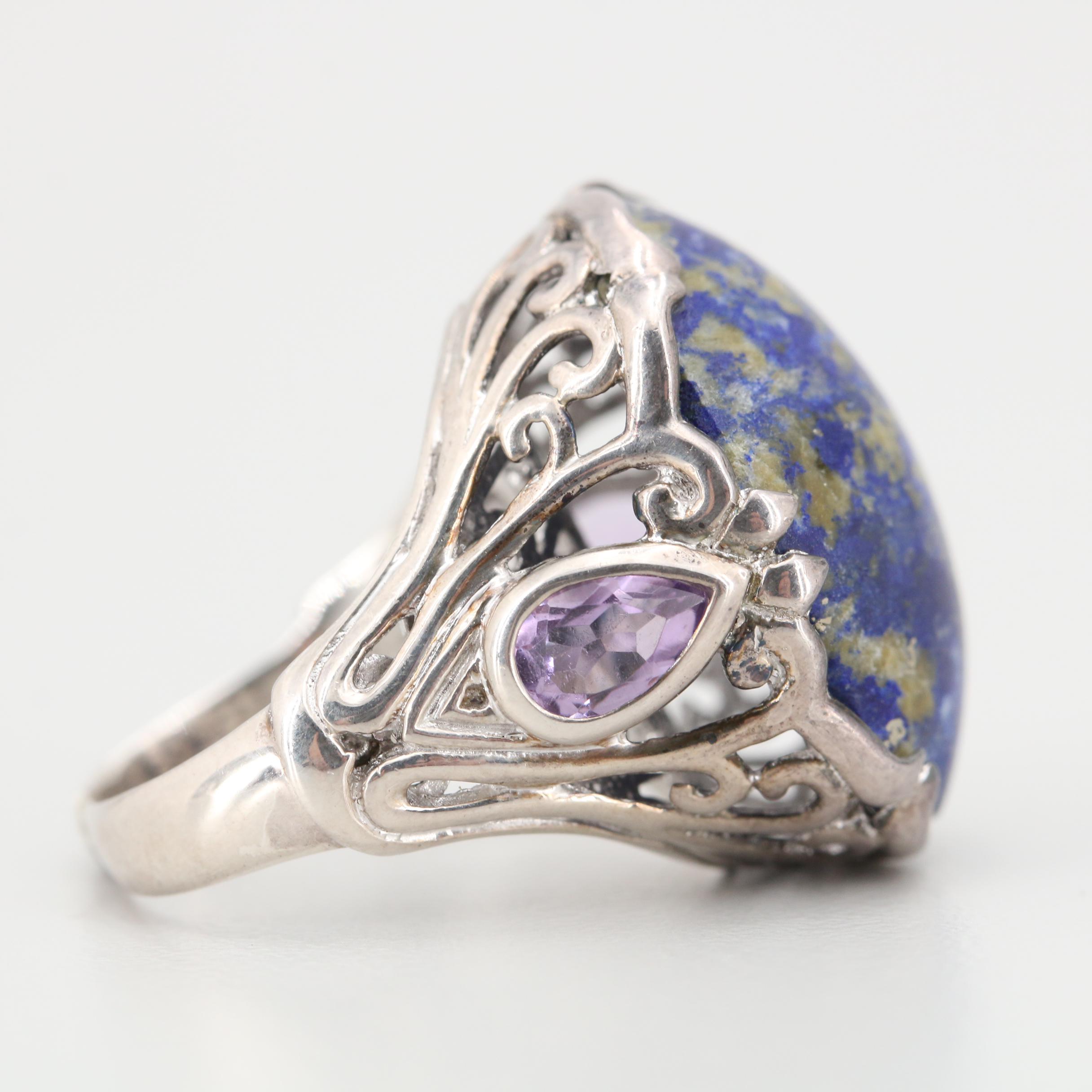 Sterling Silver Lapis Lazuli Ring