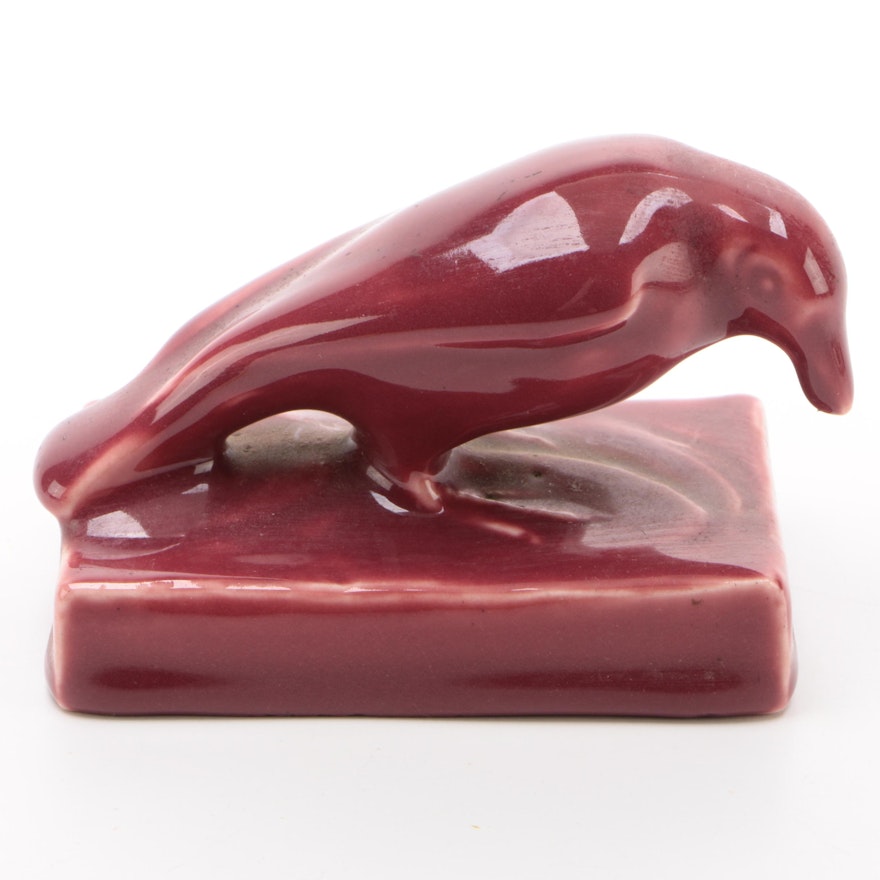 Rookwood Pottery "Rook" Paperweight, 1921