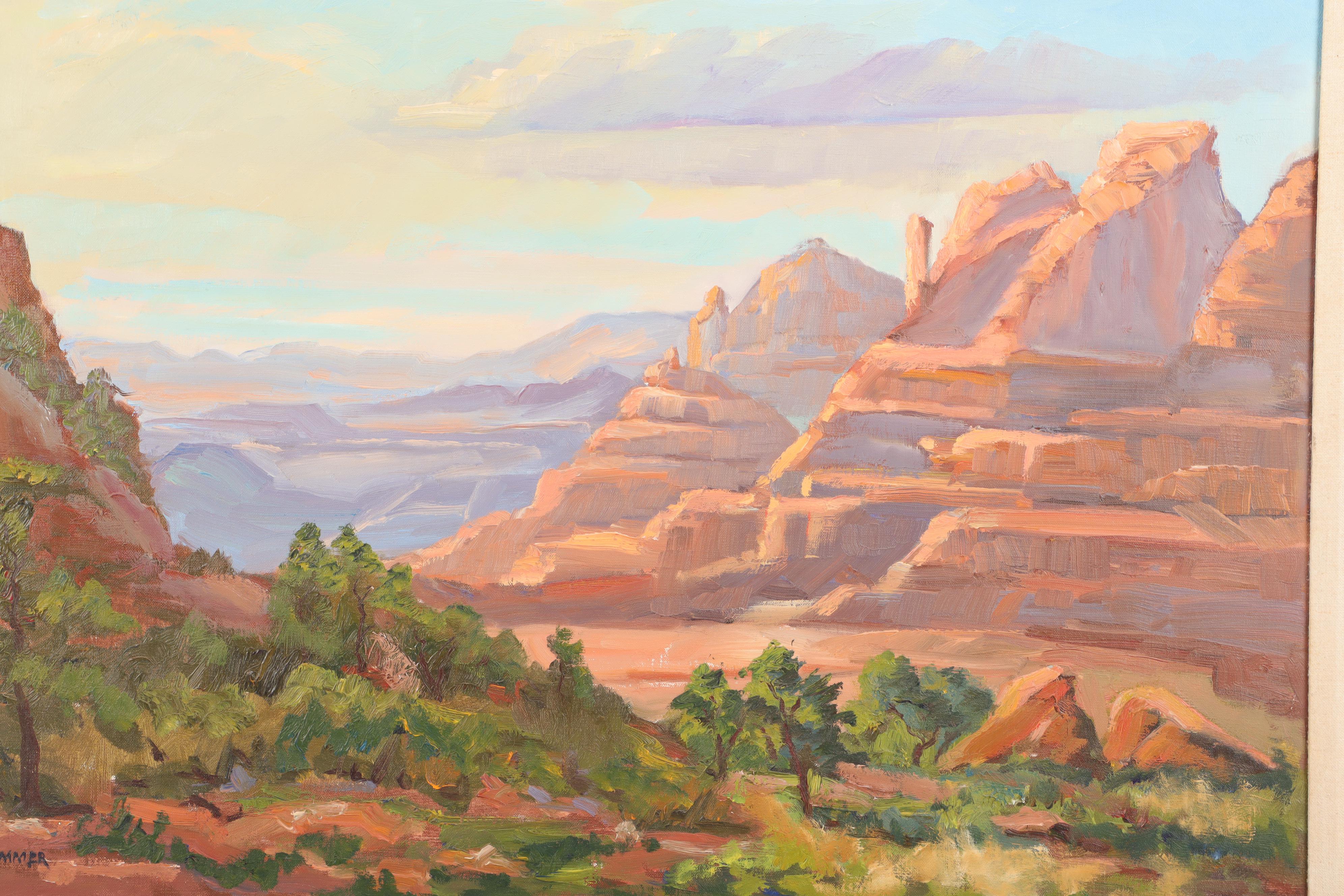 Judge Edward J. Hummer Landscape Oil Painting "Arizona Vista"