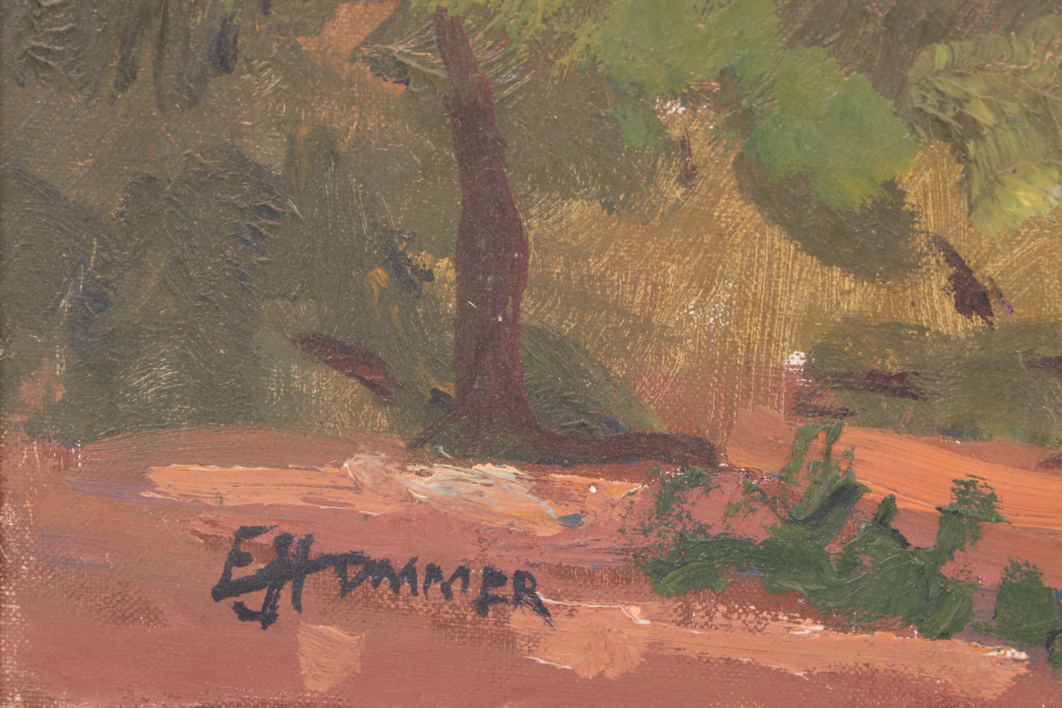 Judge Edward J. Hummer Landscape Oil Painting "Arizona Vista"