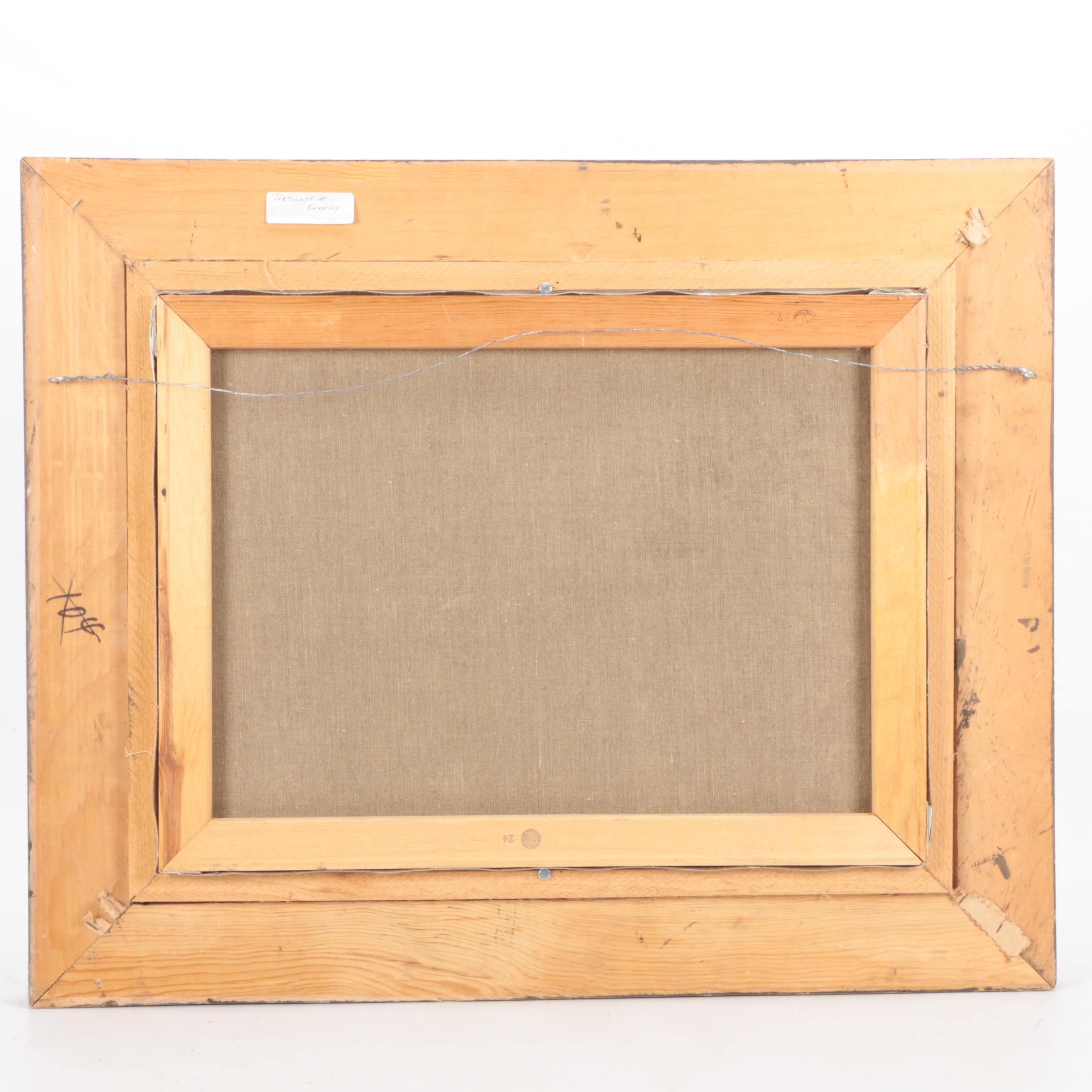 Judge Edward J. Hummer Oil Painting "Tortillas at Evening"