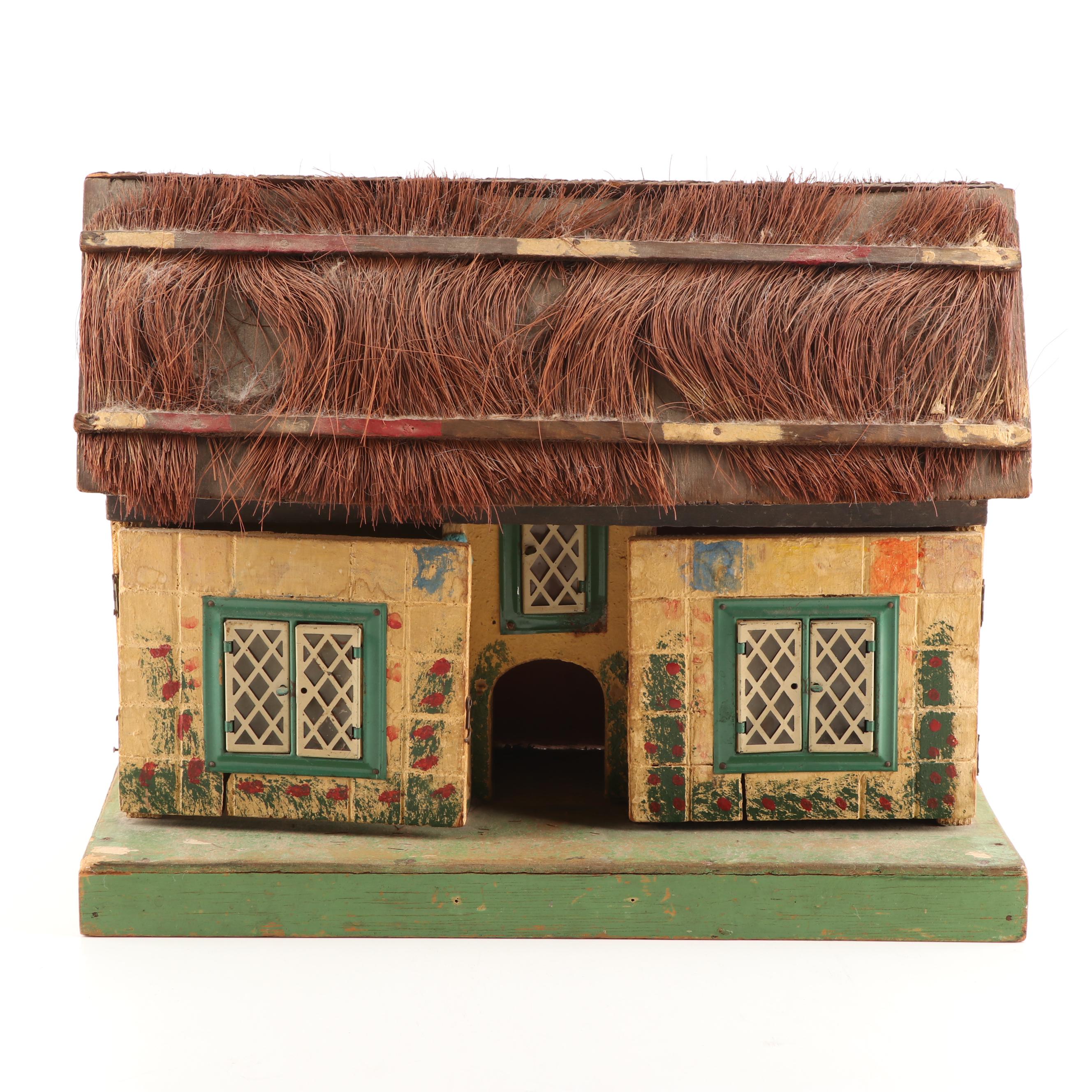 Vintage European Cottage Style Doll House, Early 20th Century