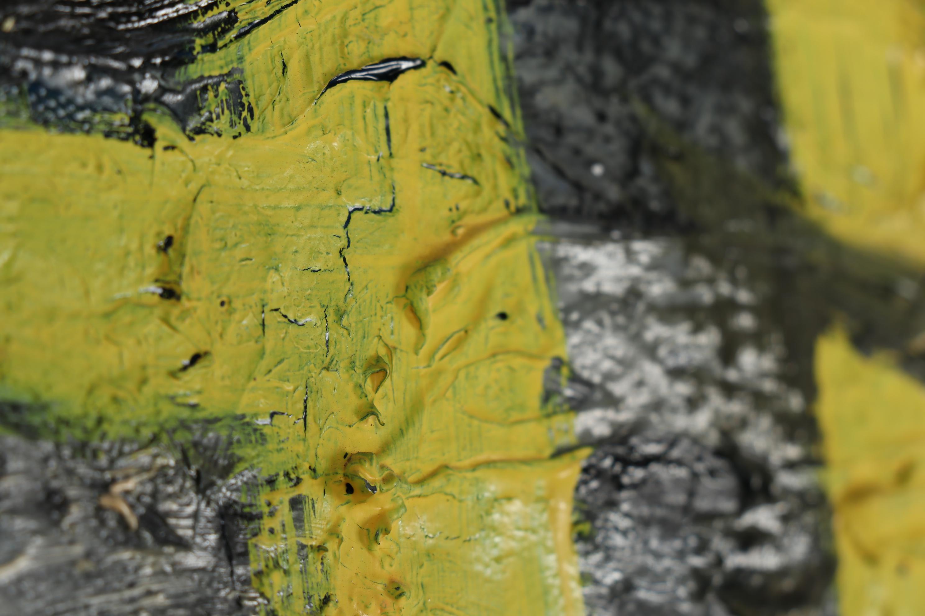 Richard Snyder 1983 Monumental Oil Painting "Stained Glass Dancers II"