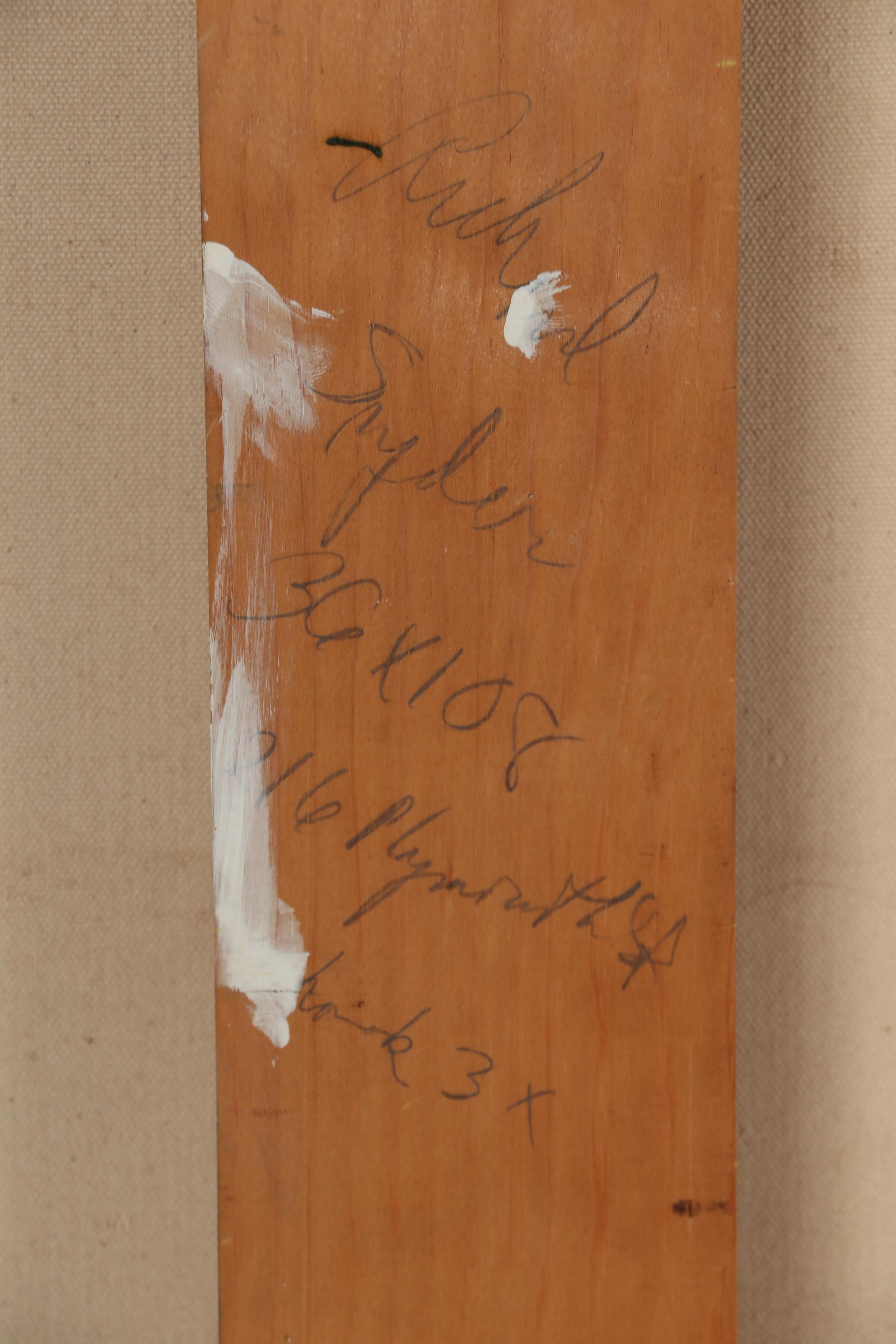 Richard Snyder 1983 Monumental Oil Painting "Stained Glass Dancers II"