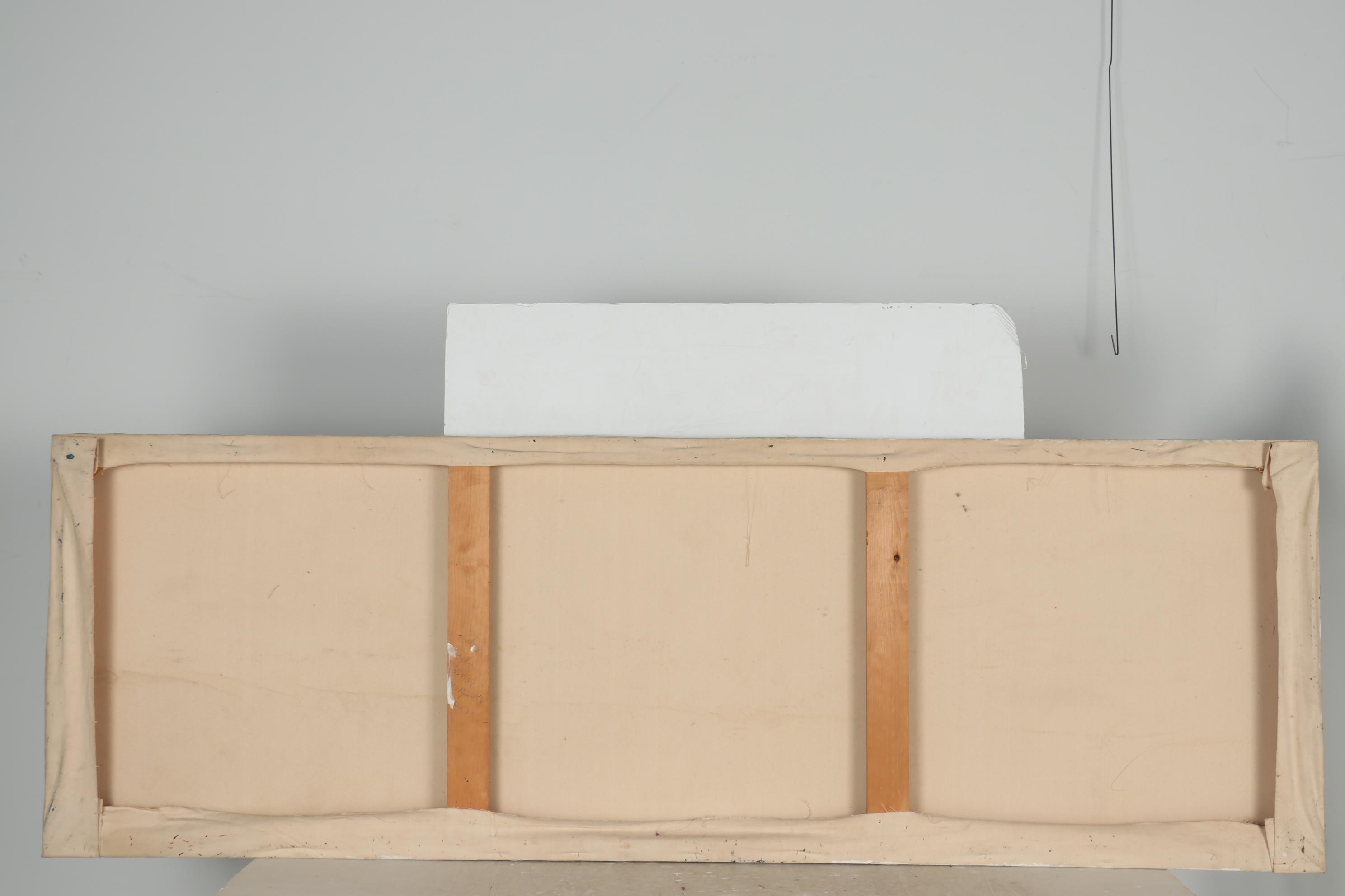 Richard Snyder 1983 Monumental Oil Painting "Stained Glass Dancers II"