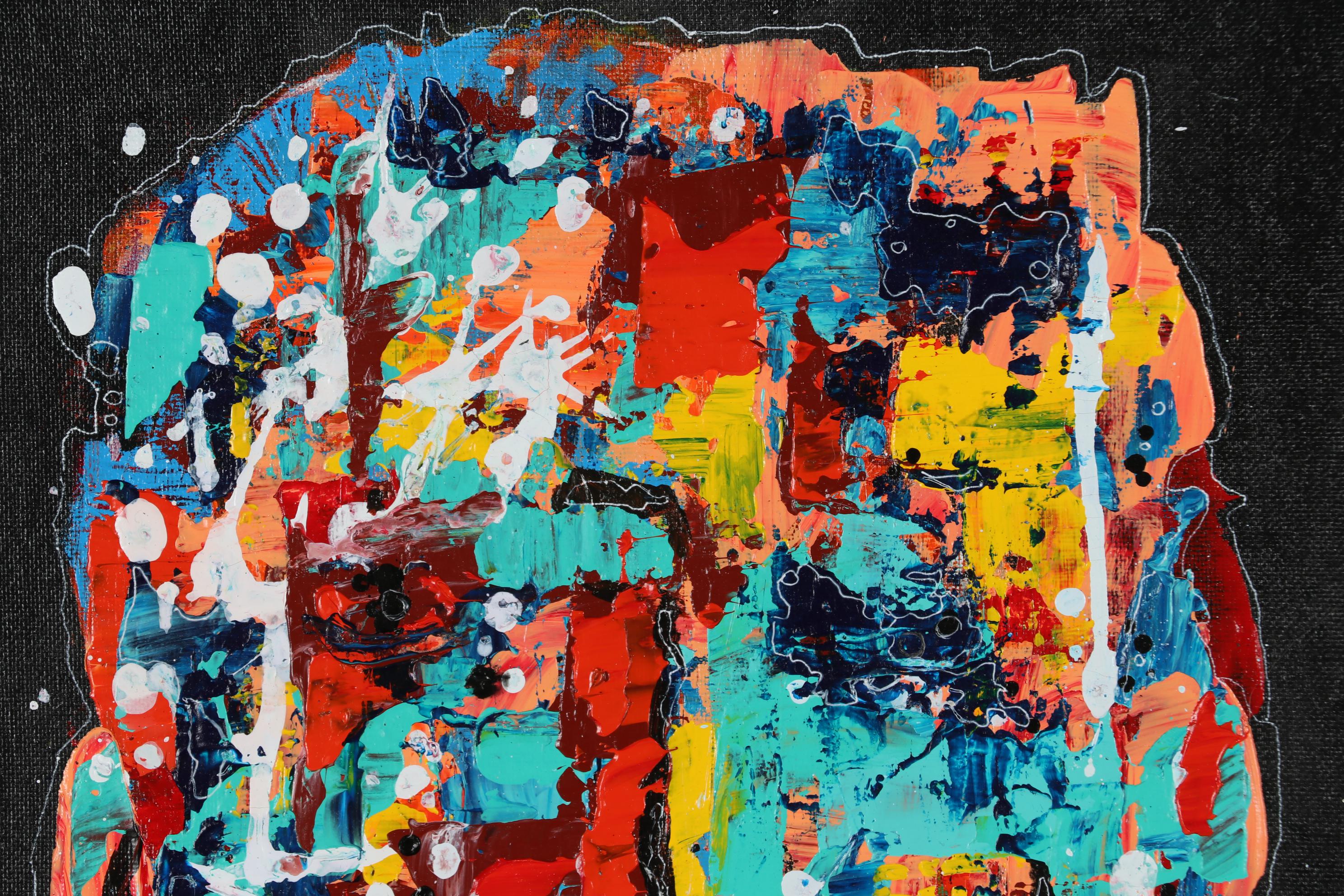 Robert Wolverton Jr. Acrylic Painting "Cosmic Debris"